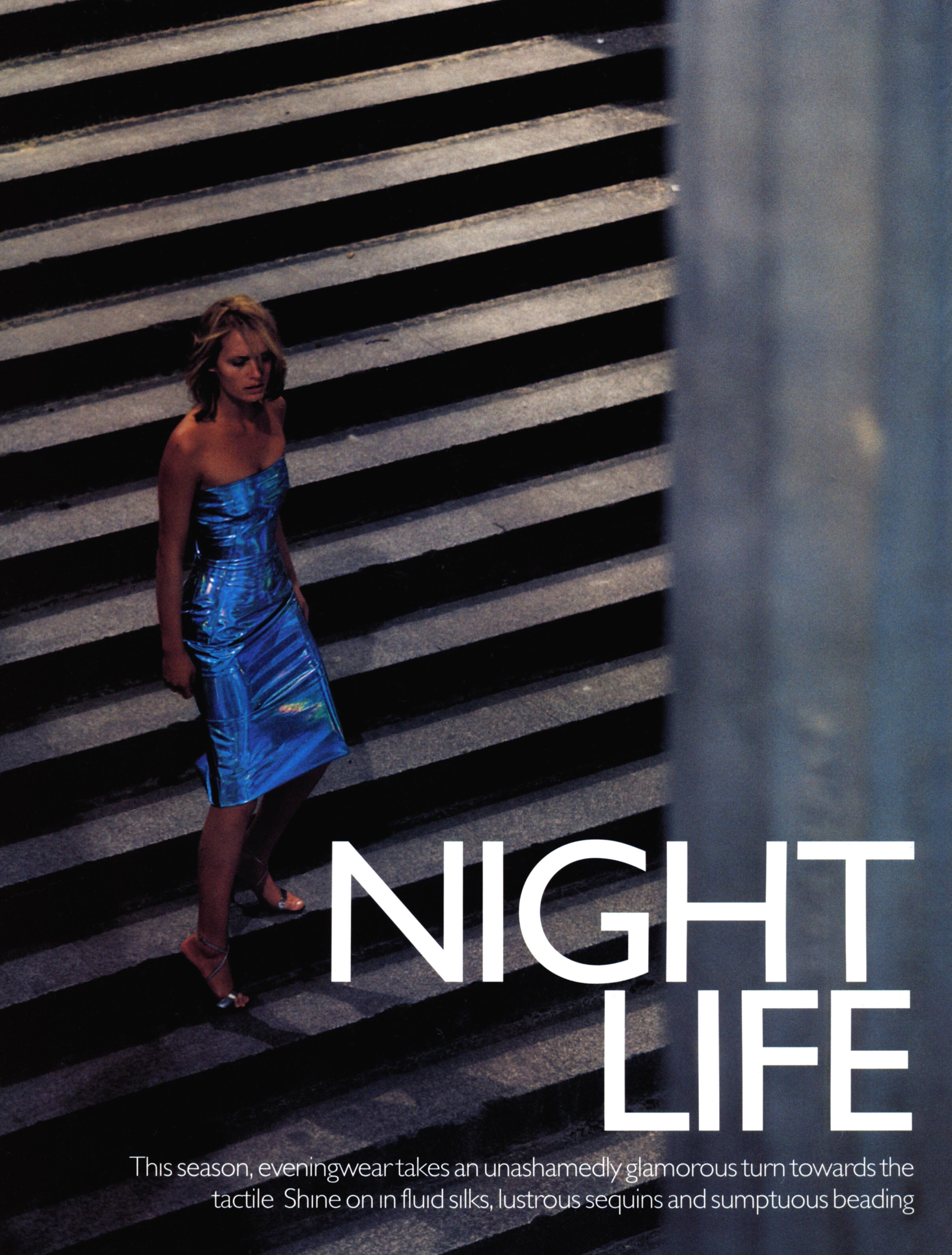 Эдиториал Night Life, Эмбер Валлетта, фотограф Натаниэль Голдберг, 1999 год — Модная фотография 90-х: от гламура к реализму / Камералабс