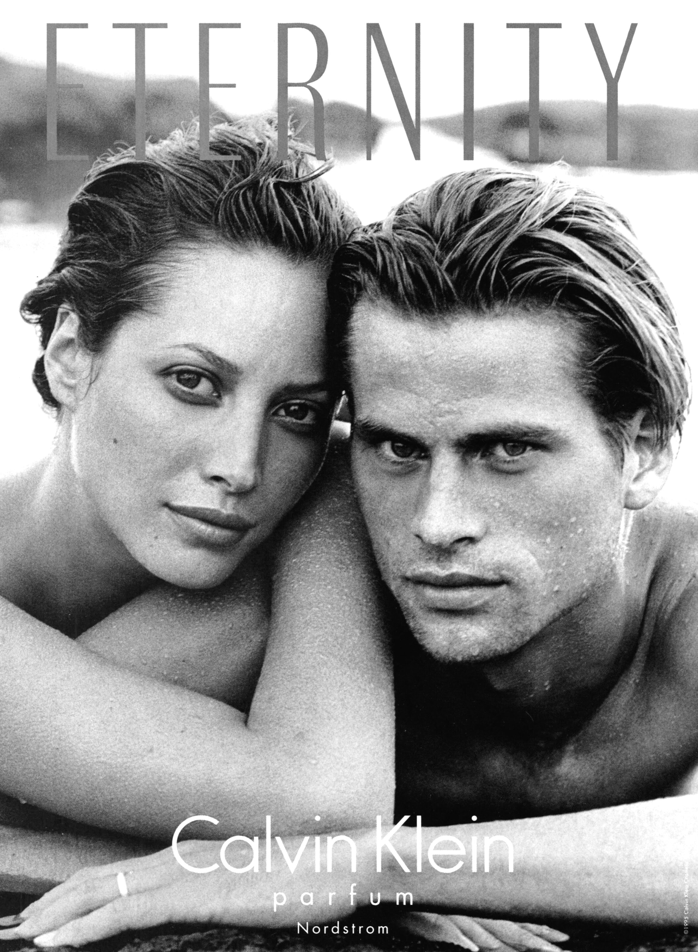 Кампейн Calvin Klein Eternity 1995, Vogue, Кристи Тарлингтон — Модная фотография 90-х: от гламура к реализму / Камералабс