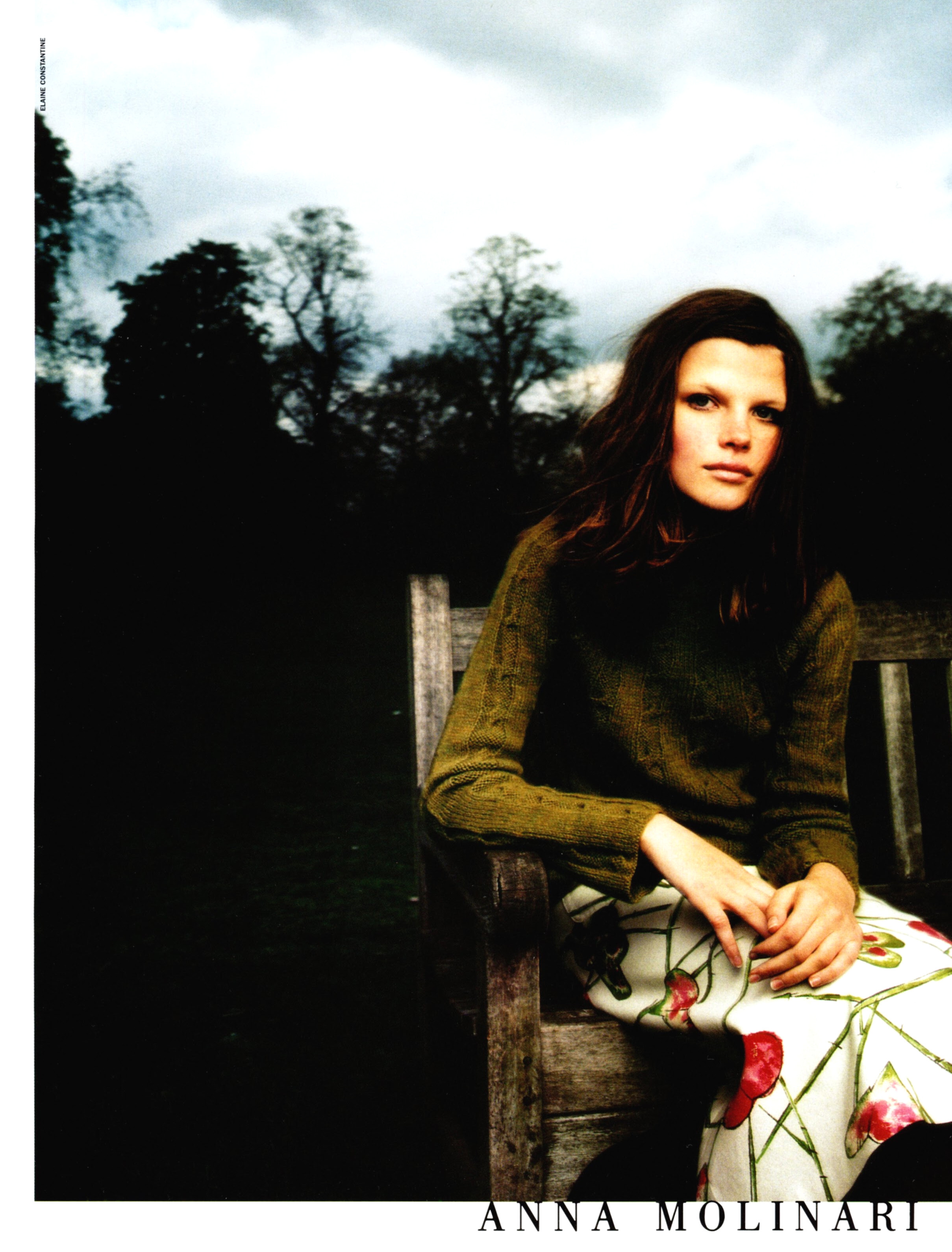 Кампейн Anna Molinari 1999, Vogue Italia, Бека Дженкинс, фотограф Элейн Константин  (3) — Модная фотография 90-х: от гламура к реализму / Камералабс
