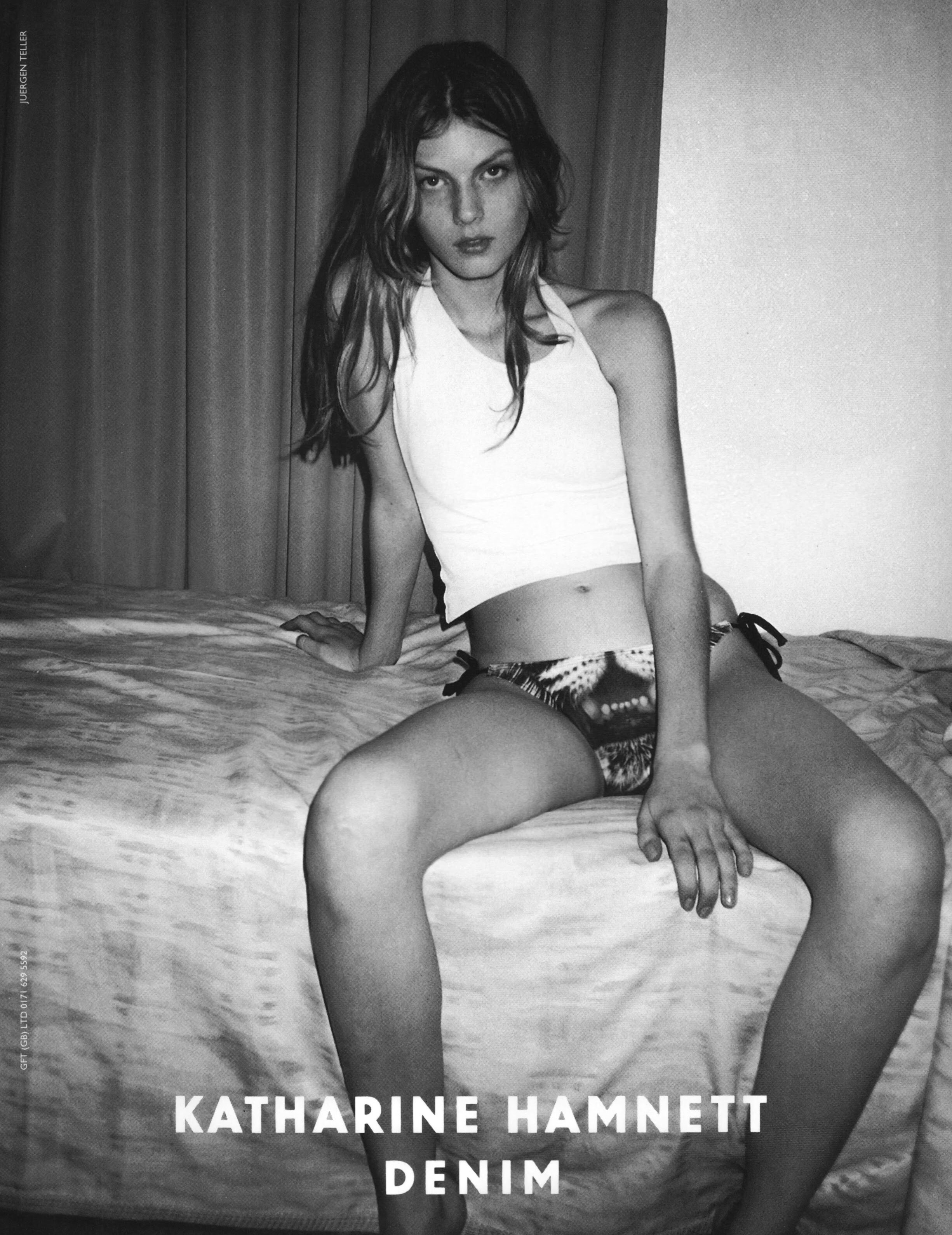 Кампейн Katharine Hamnett Denim 1997, Анджела Линдвалл, фотограф Юрген Теллер — Модная фотография 90-х: от гламура к реализму / Камералабс