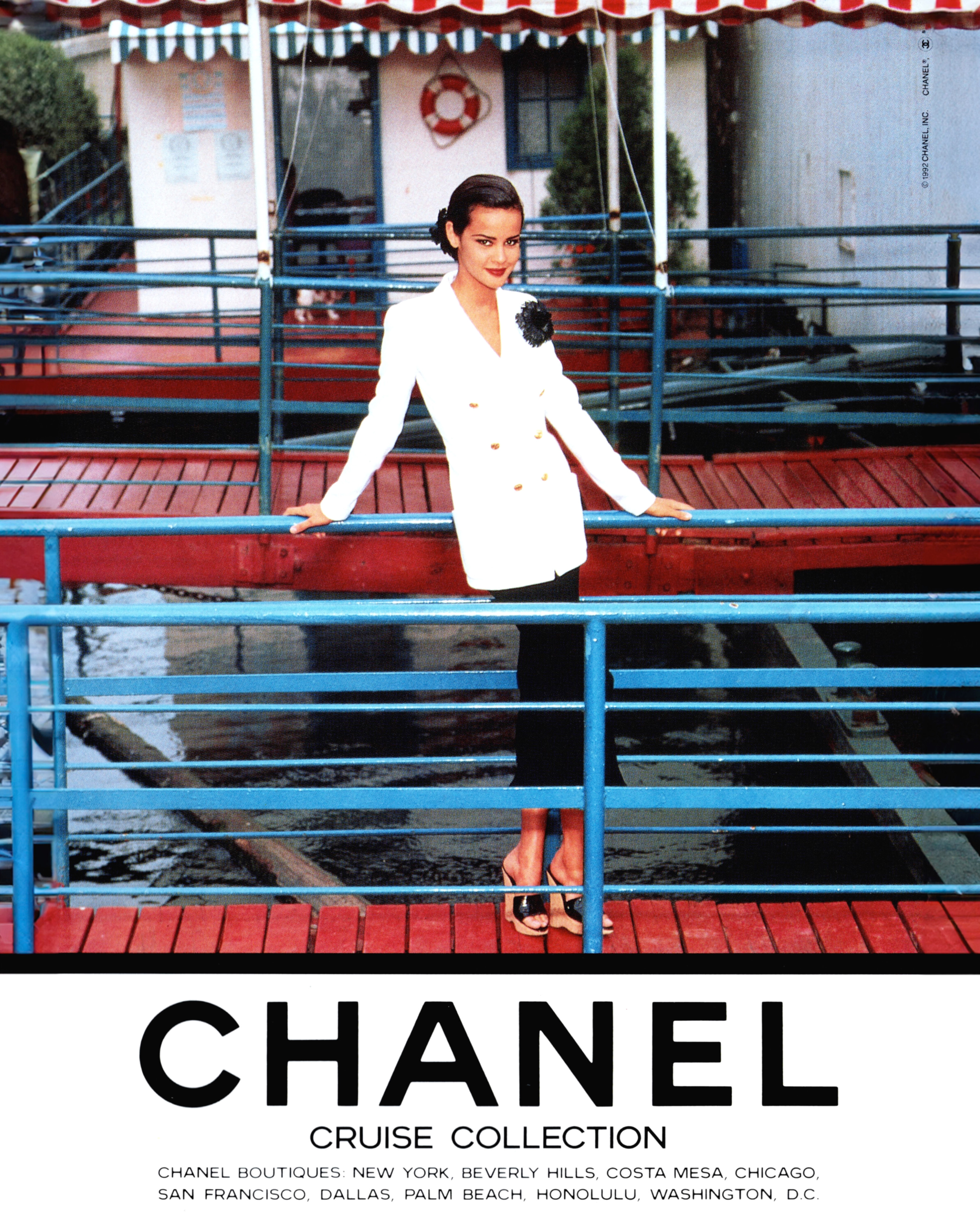 Кампейн Chanel Cruise 1993, Бренд Карла Лагерфельда,Надеж дю Боспертюс — Модная фотография 90-х: от гламура к реализму / Камералабс