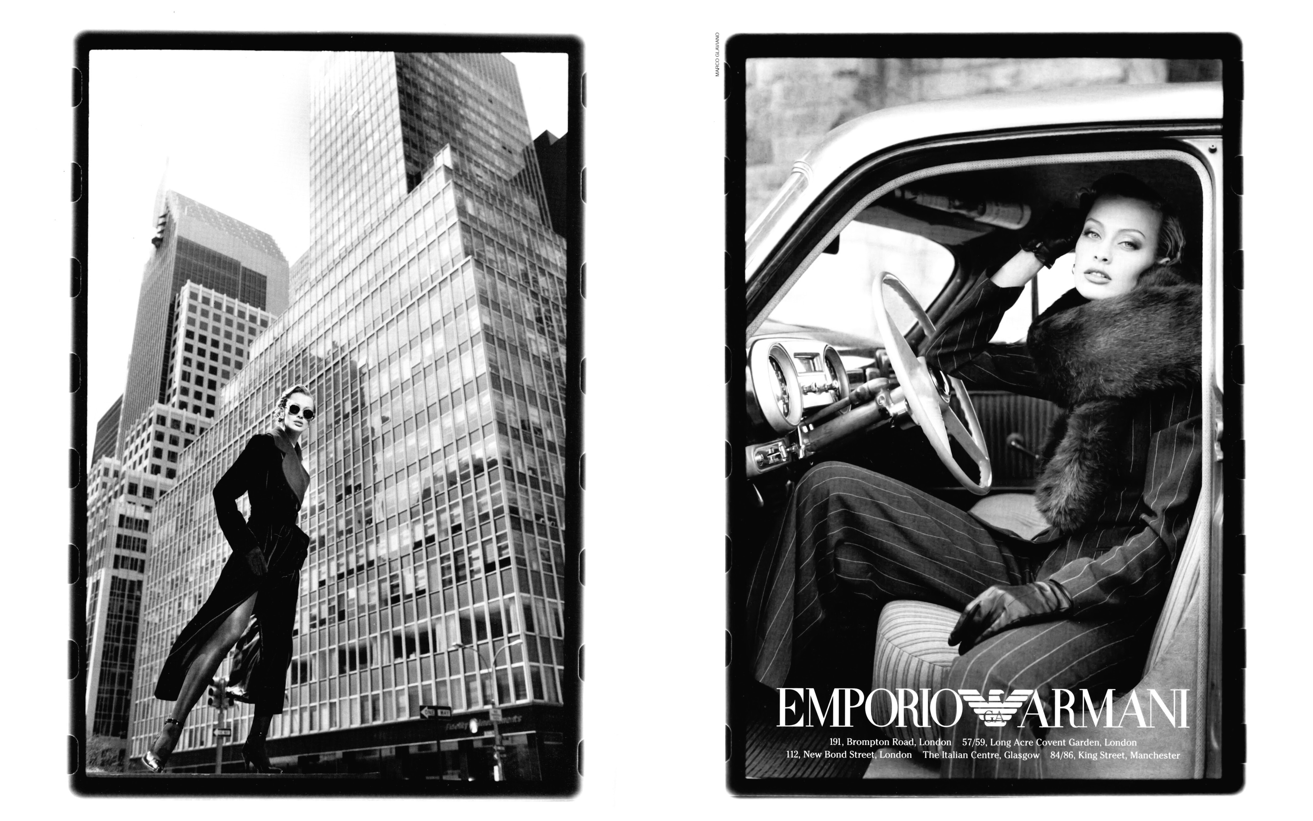 Кампейн Emporio Armani — Модная фотография 90-х: от гламура к реализму / Камералабс