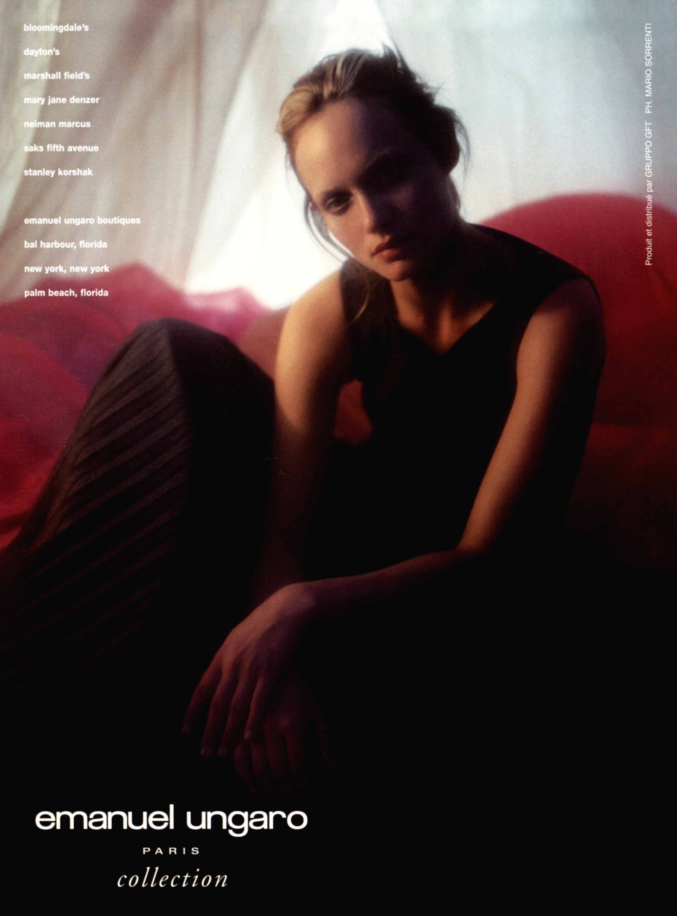 Кампейн Emanuel Ungaro 1999, Vogue, Эмбер Валлетта (2) — Модная фотография 90-х: от гламура к реализму / Камералабс