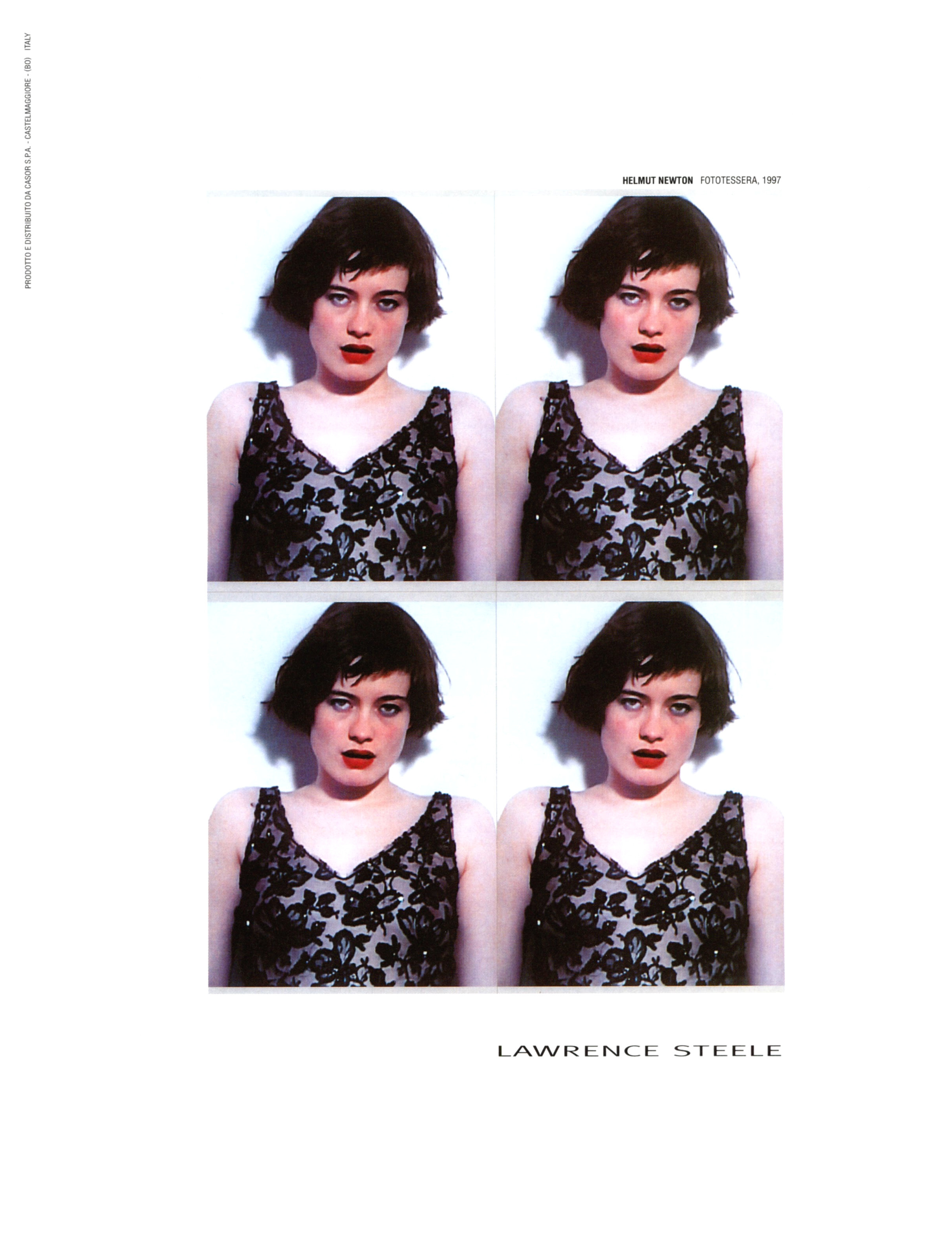 Кампейн Lawrence Steele 1997,  Vogue UK, Айрис Палмер, фотограф Хельмут Ньютон — Модная фотография 90-х: от гламура к реализму / Камералабс