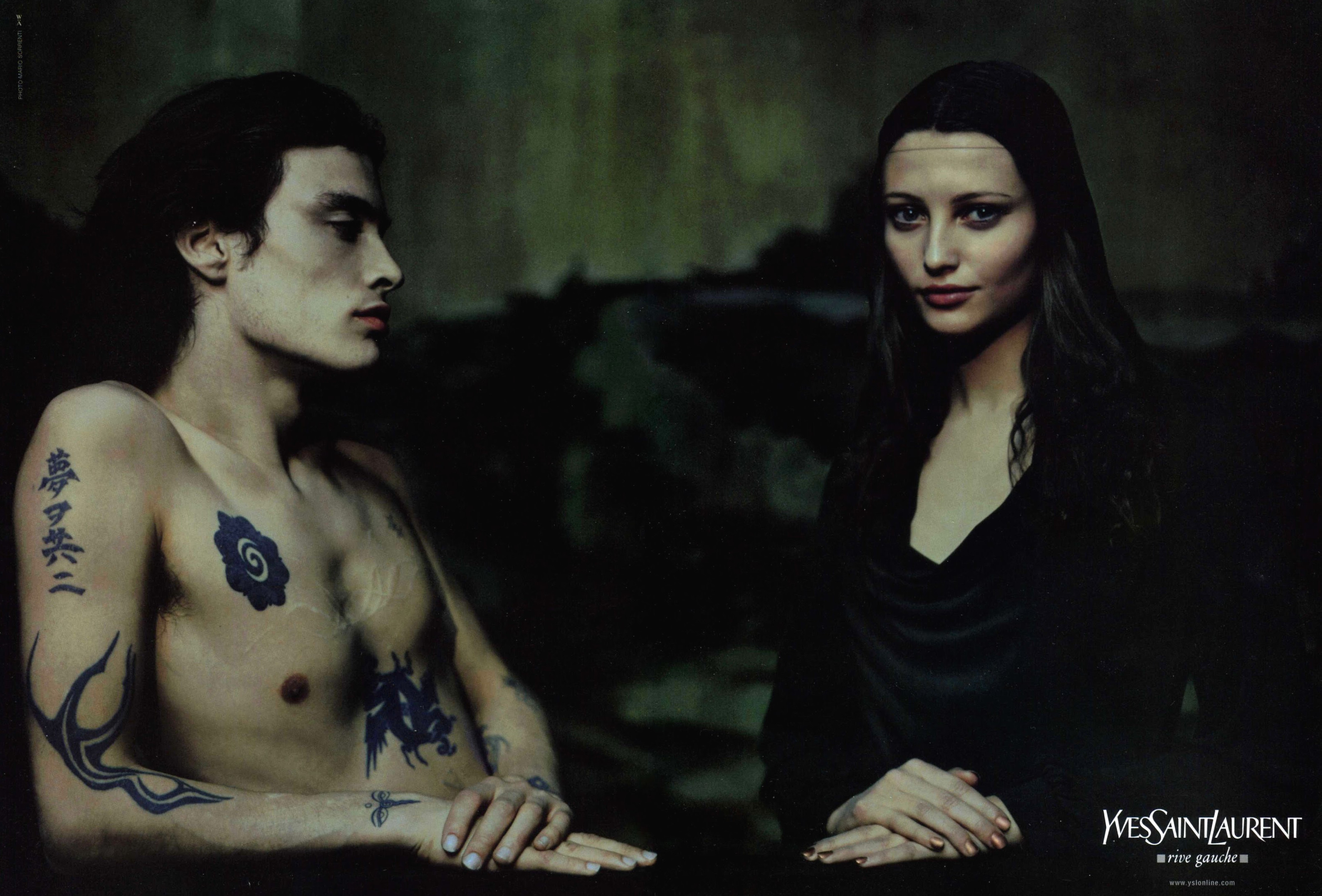 Кампейн Yves Saint Laurent 1999, Arena Homme SS 1999, Vogue Italia, Vogue UK, фотограф Марио Сорренти (2) — Модная фотография 90-х: от гламура к реализму / Камералабс