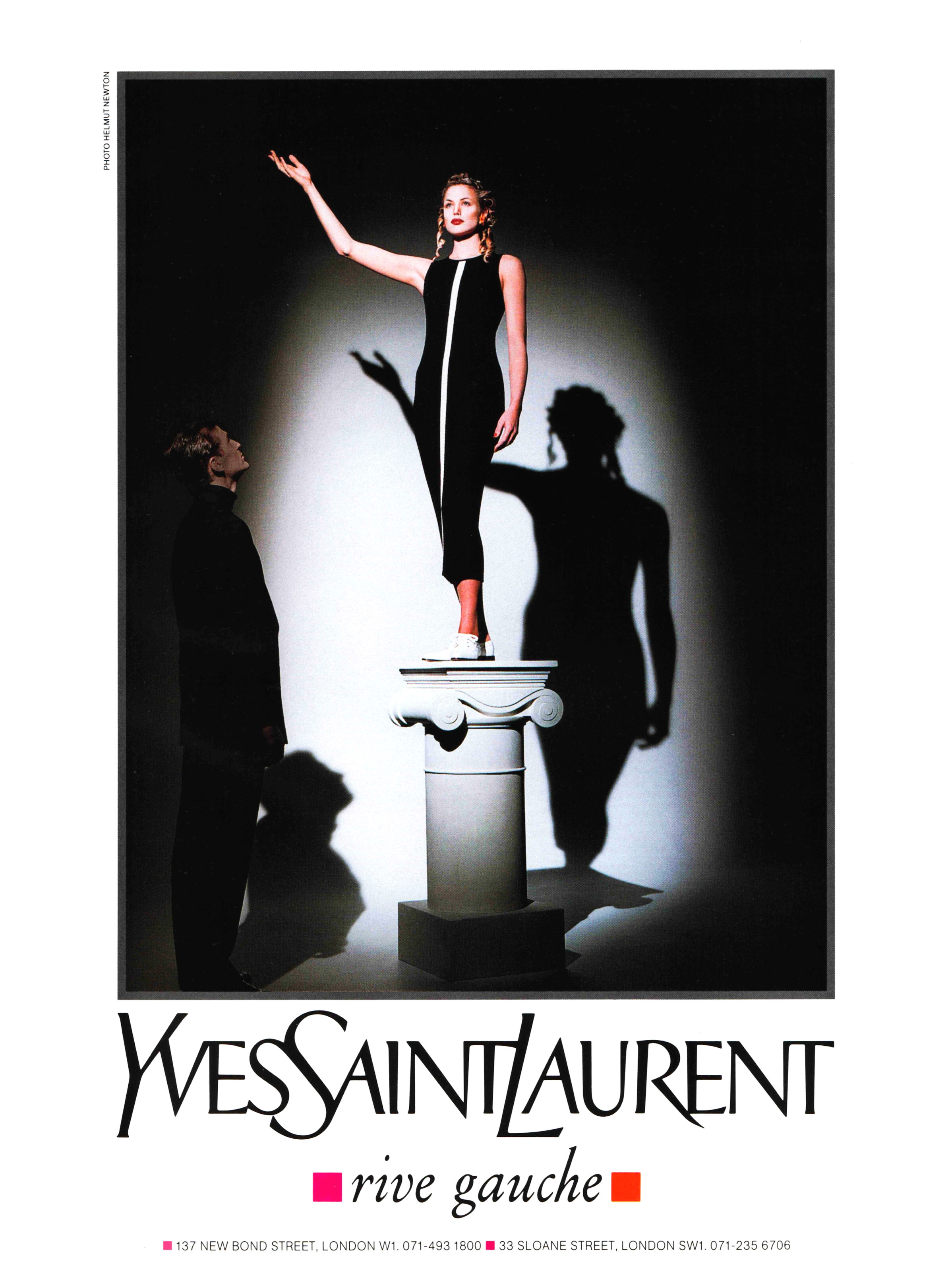 Кампейн Yves Saint Laurent 1994, фотограф Хельмут Ньютон — Модная фотография 90-х: от гламура к реализму / Камералабс