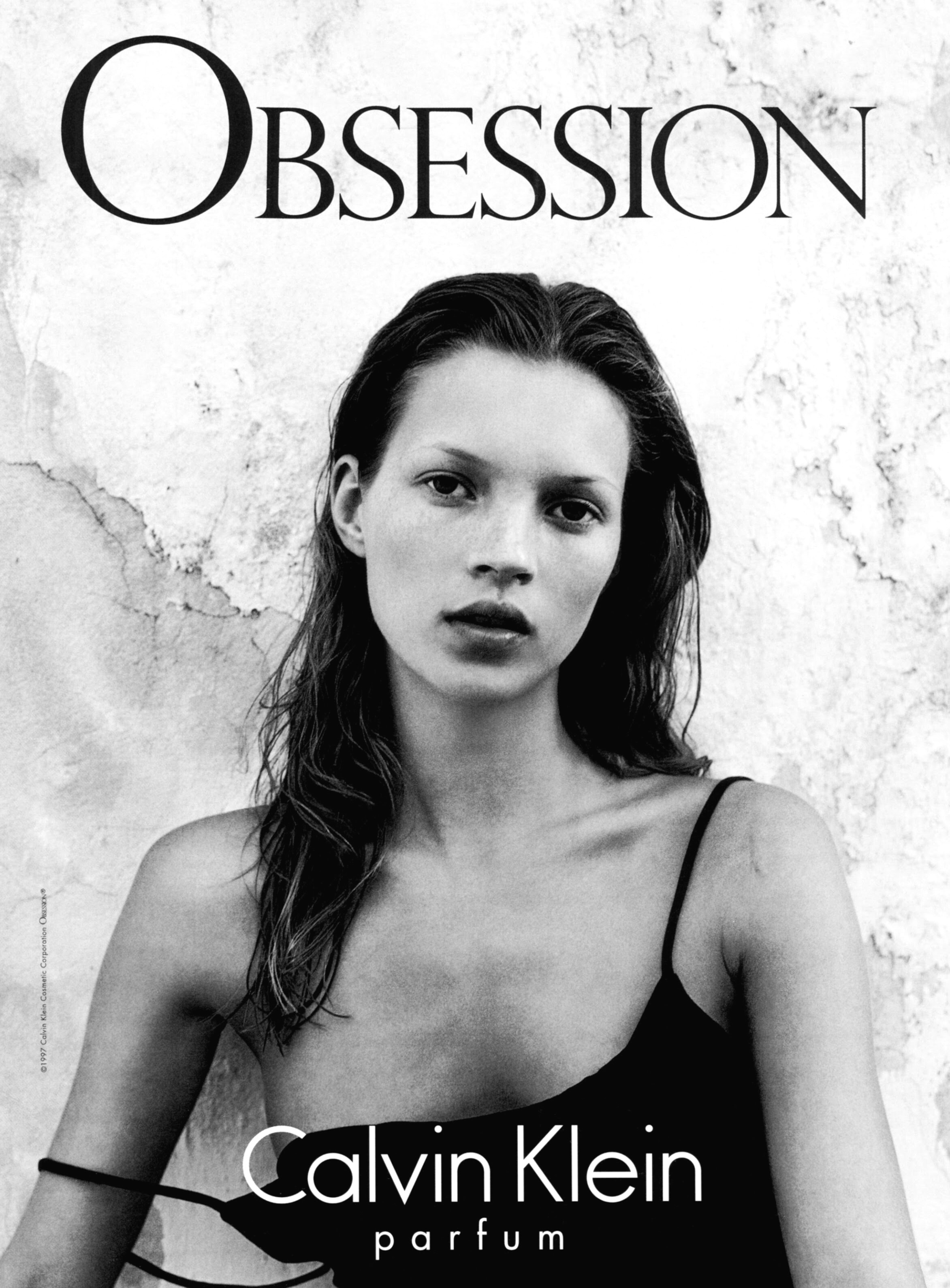 Кампейн Calvin Klein Obsession Fragance 1999, Vogue UK, Кейт Мосс, фотограф Марио Сорренти — Модная фотография 90-х: от гламура к реализму / Камералабс
