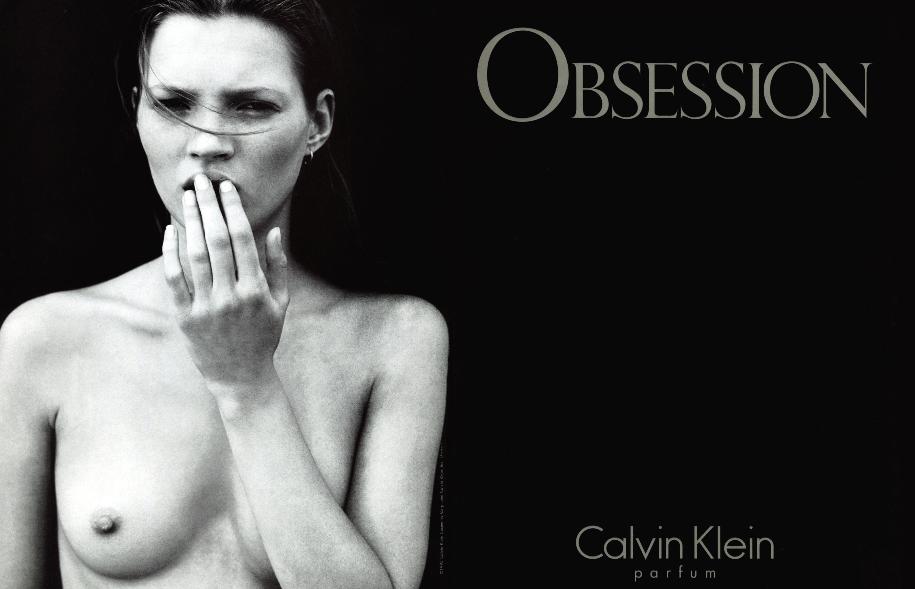 Кампейн Calvin Klein Obsession Fragrance 1993,   Vogue, Кейт Мосс, фотограф Марио Сорренти — Модная фотография 90-х: от гламура к реализму / Камералабс