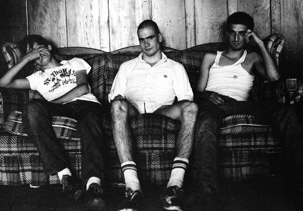 Панк-рокеры Тони Адолессент и Генри Роллинз и Дез Кадена из Black Flag, 1960-е, фотограф Глен Локетт