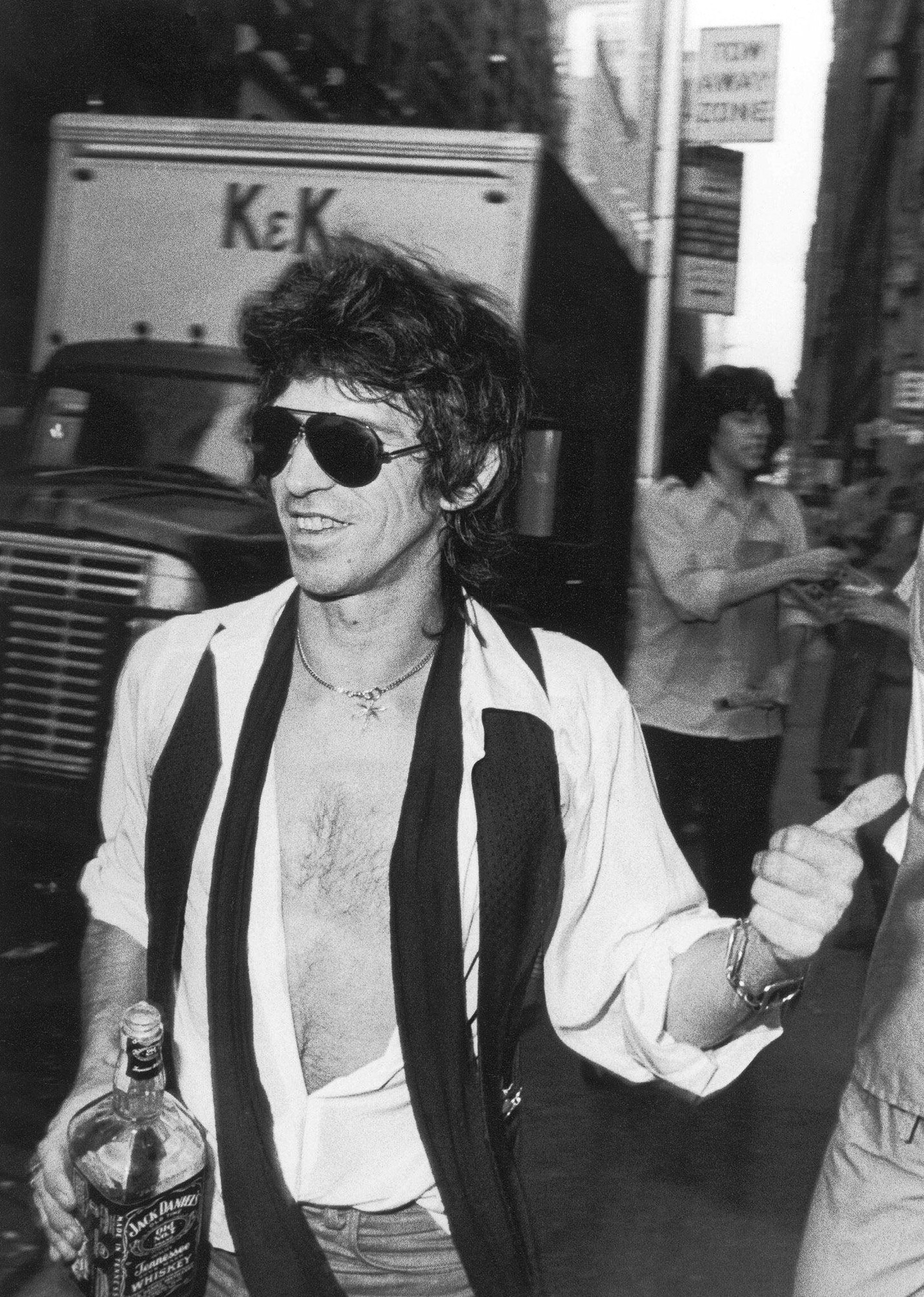 Кит Ричардс перед ночным клубом Danceteria, Нью-Йорк, США, 1980 год, фотограф Дэвид Макгоф (David Mc Gough)