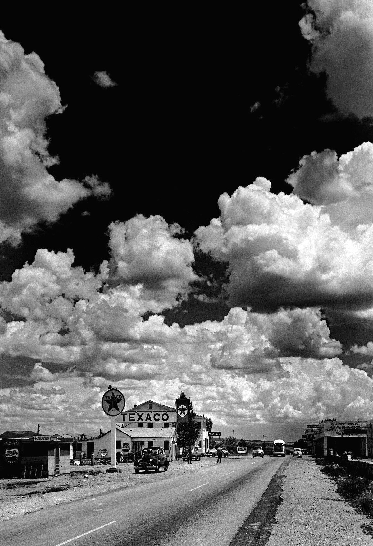 Маршрут 66, Аризона, США, 1947 год, фотограф Андреас Фейнингер (Andreas Feininger)