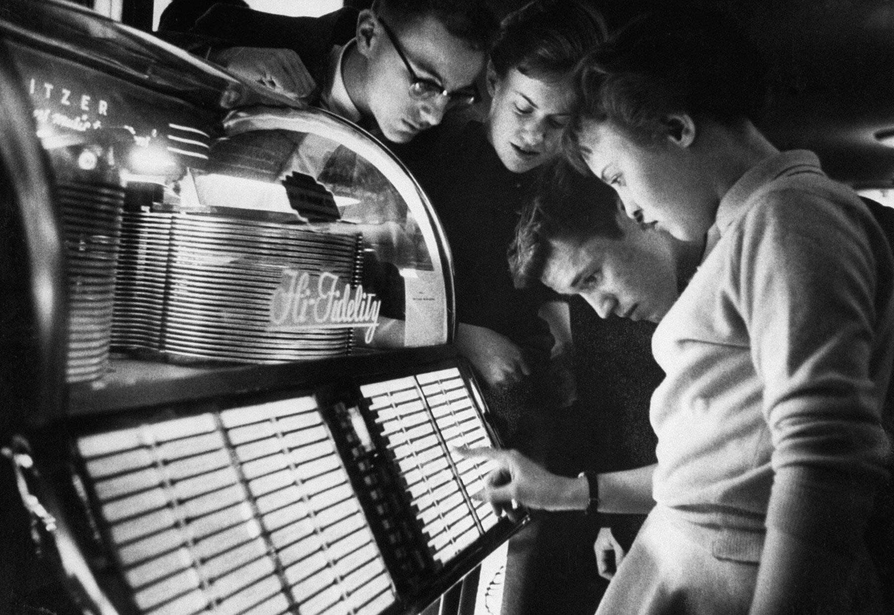 Музыкальный автомат, Чикаго, Иллинойс, США, 1958 год
