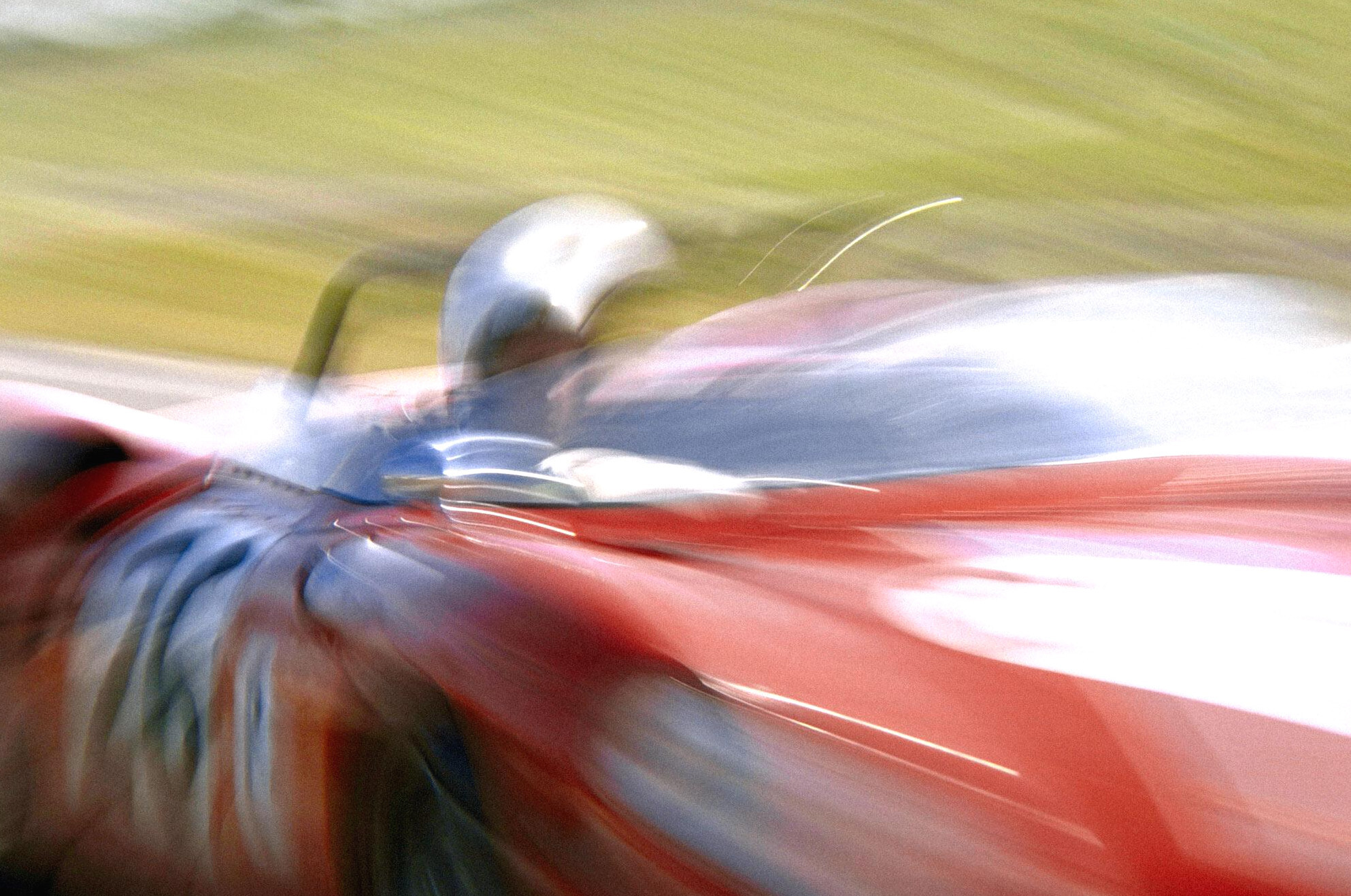 Пилот Сэм Поузи тестирует гоночный прототип Ferrari, Себринг, Флорида, США, 1969 год, фотограф Билл Эппридж