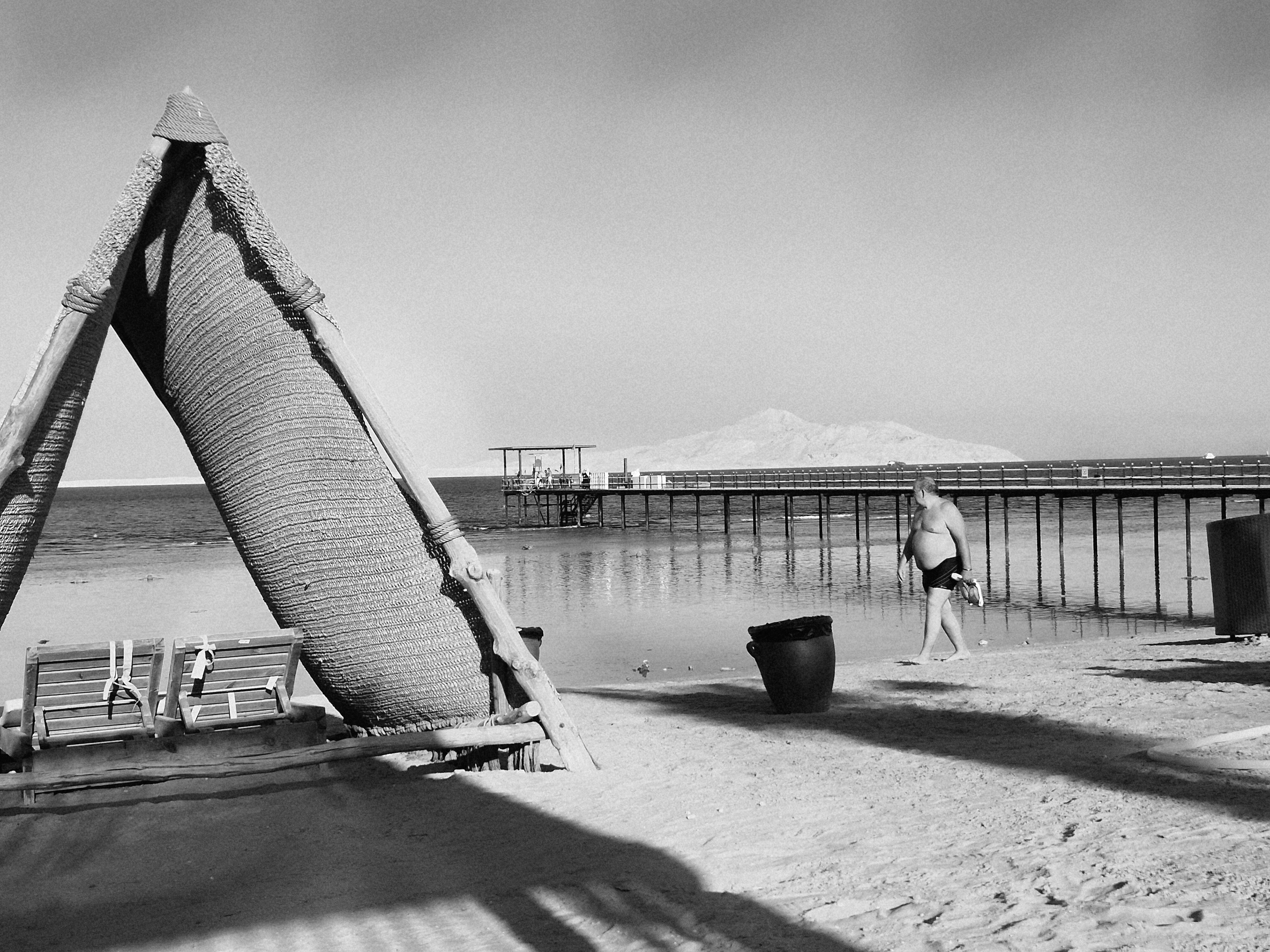 Пляж у отеля. Шарм-эль-Шейх, лето 2025 (2)