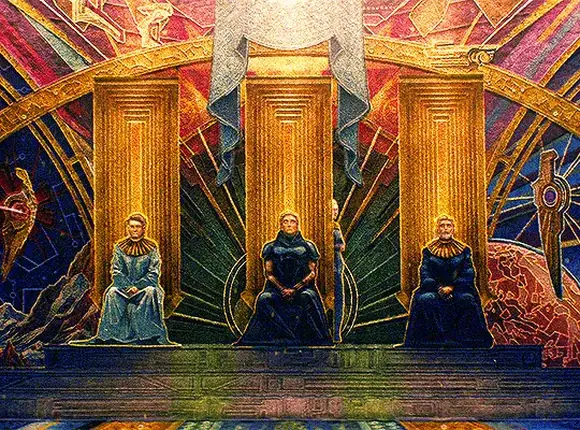 Основание (Foundation, 2021), режиссёры Алекс Грейвз, Роксанн Доусон, Дженнифер Фанг, Руперт Сандерс — GIF