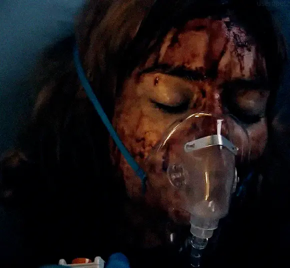 Самара Уивинг в роли Грейс Макколауэй «Я иду искать 2» (Ready or Not 2 Here I Come, 2026), режиссёры Мэтт Беттинелли-Олпин, Тайлер Гиллетт (1) — GIF