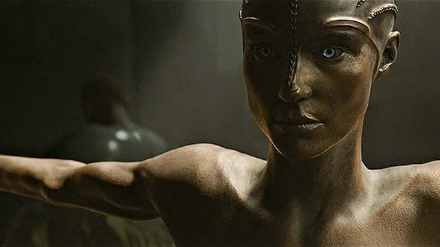 Воспитанные волками (Raised by Wolves, 2020-2022), андроид Бабушка активируется (2) — Кино GIF