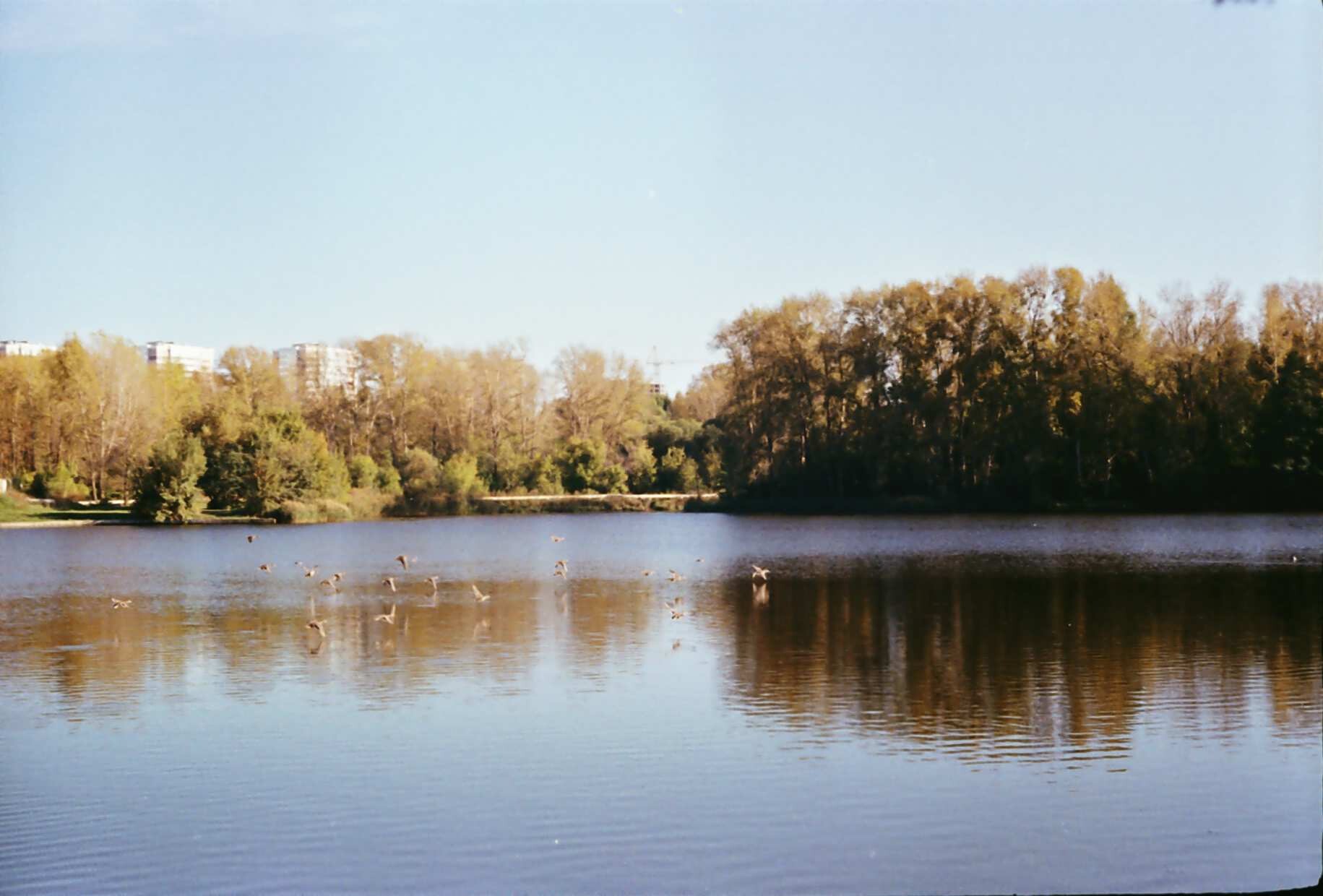 ...take off from the river