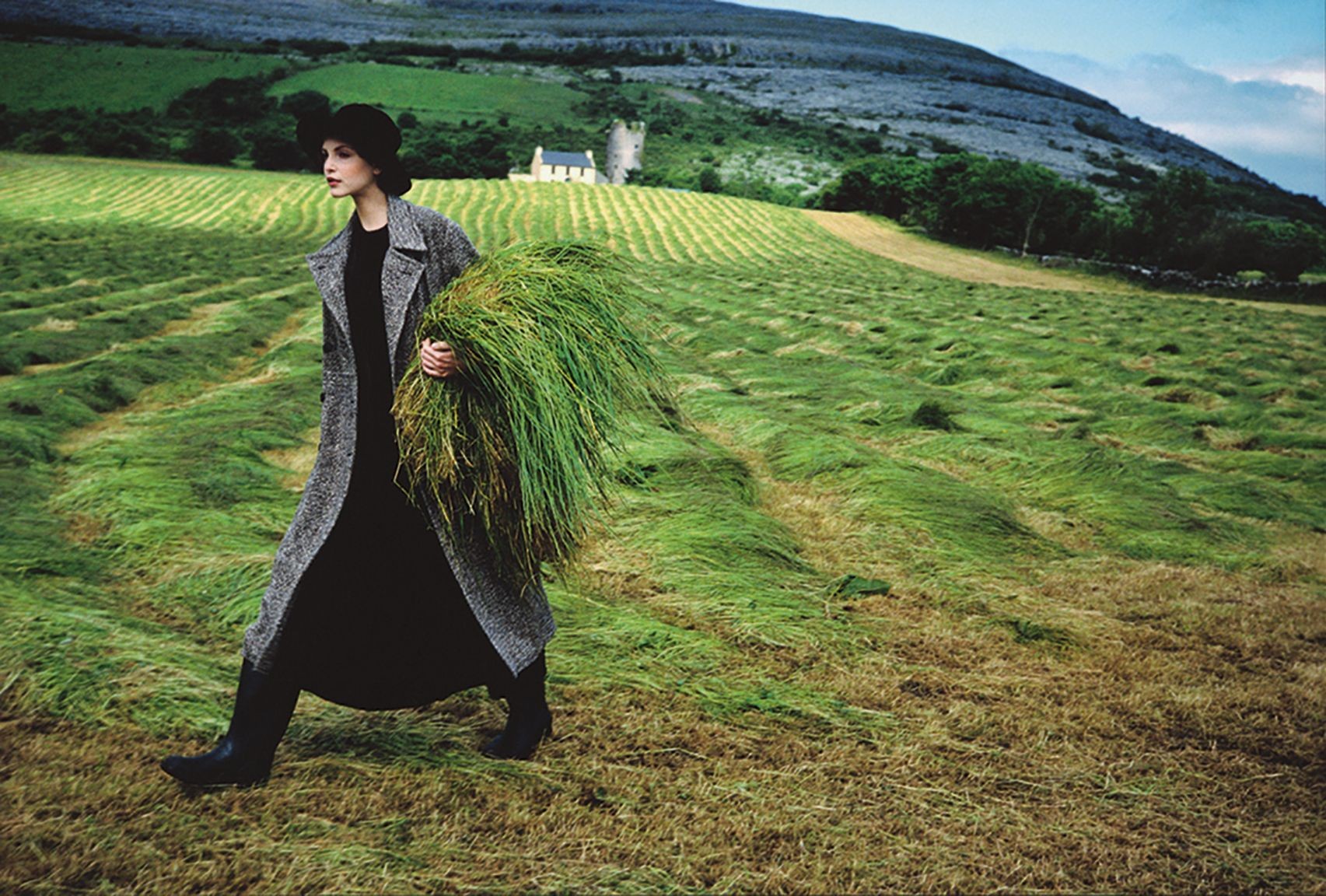 Надя Ауэрманн в Ирландии, Vogue, 1993. Автор Артур Элгорт