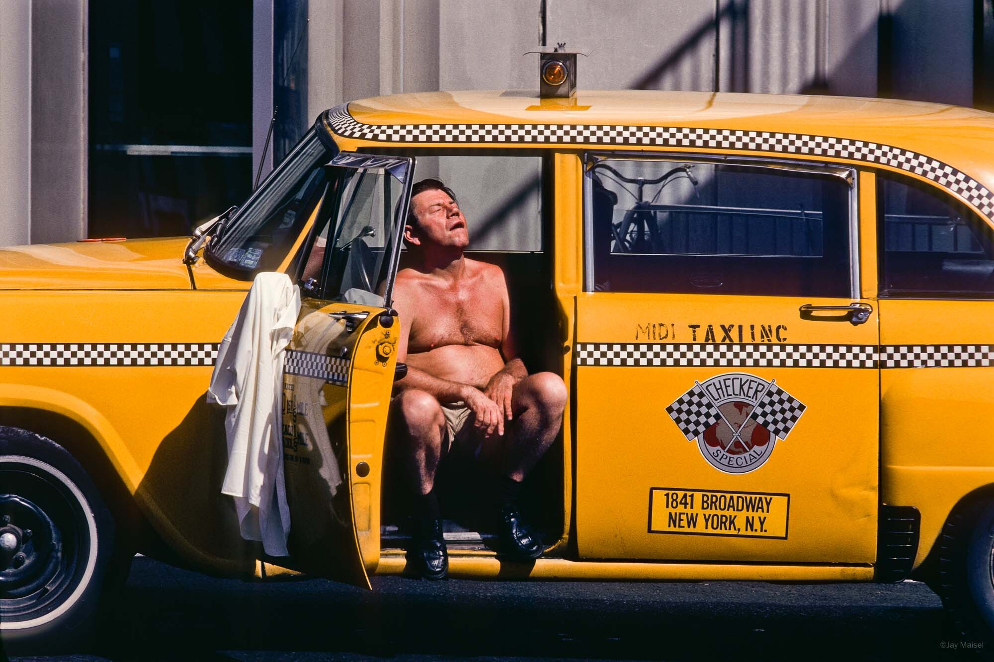Таксист, Нью-Йорк, 1983. Фотограф Джей Мейзел