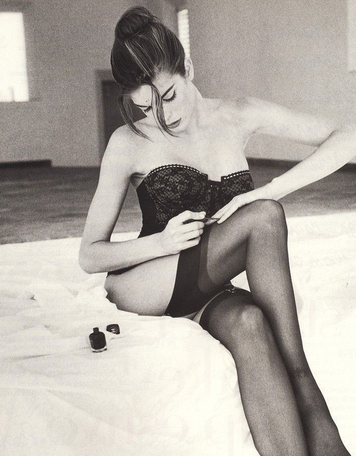 Стефани Сеймур для Vogue, 1992. Фотограф Патрик Демаршелье — Интимный взгляд / Камералабс
