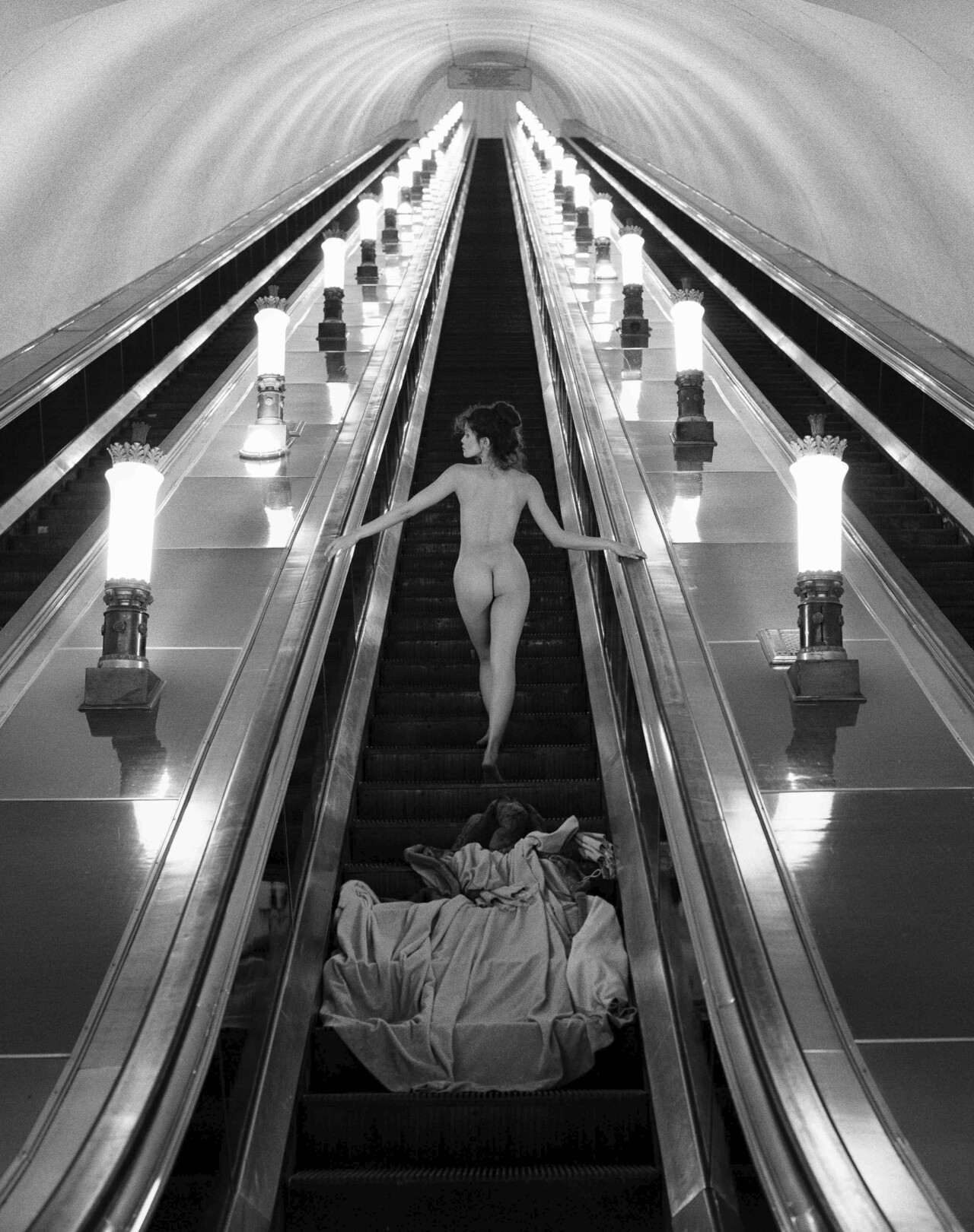 Московский метрополитен, 1989. Фотограф Патрик Личфилд