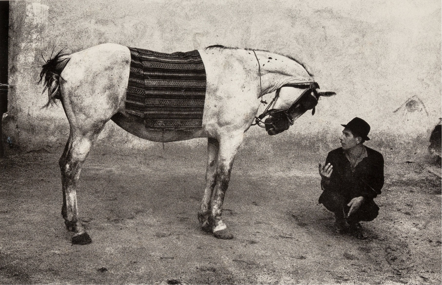 Цыган с лошадью, Румыния, 1968. Фотограф Йозеф Куделка