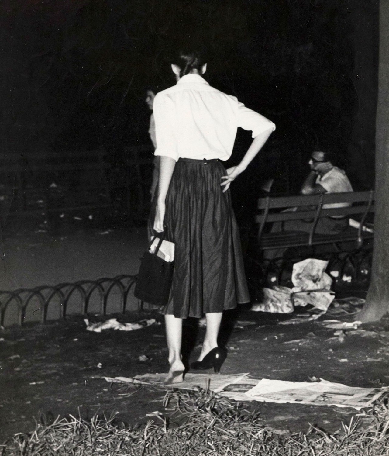 Девушка с проблемой, 1940. Фотограф Виджи