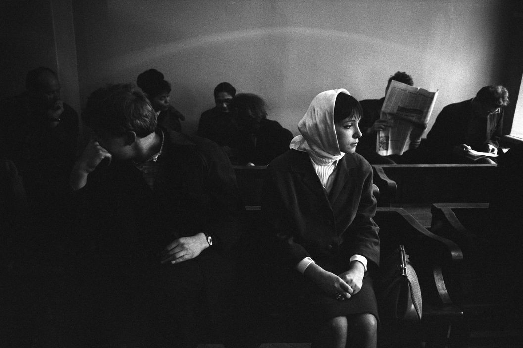 Развод, Москва, 1966. Фотограф Ева Арнольд
