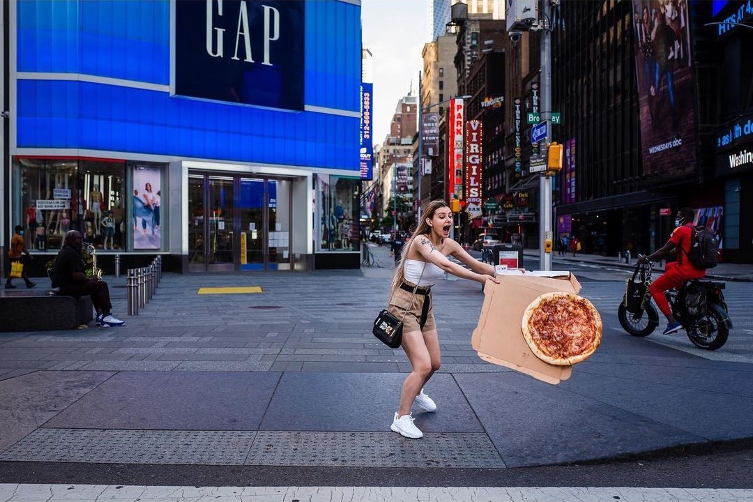 Пицца. Манхэттен, Нью-Йорк. Фотограф Томер Вакнин