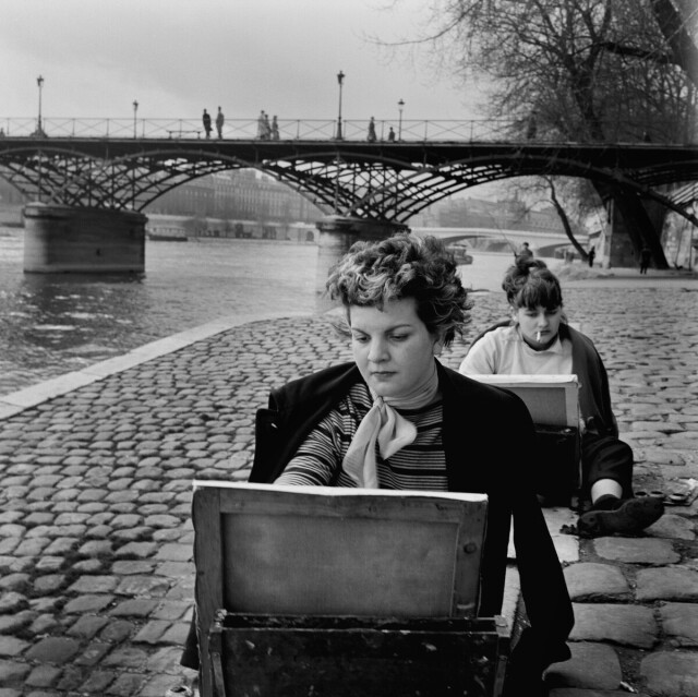 Пленэр в Париже, ок. 1950. Фотограф Торе Джонсон