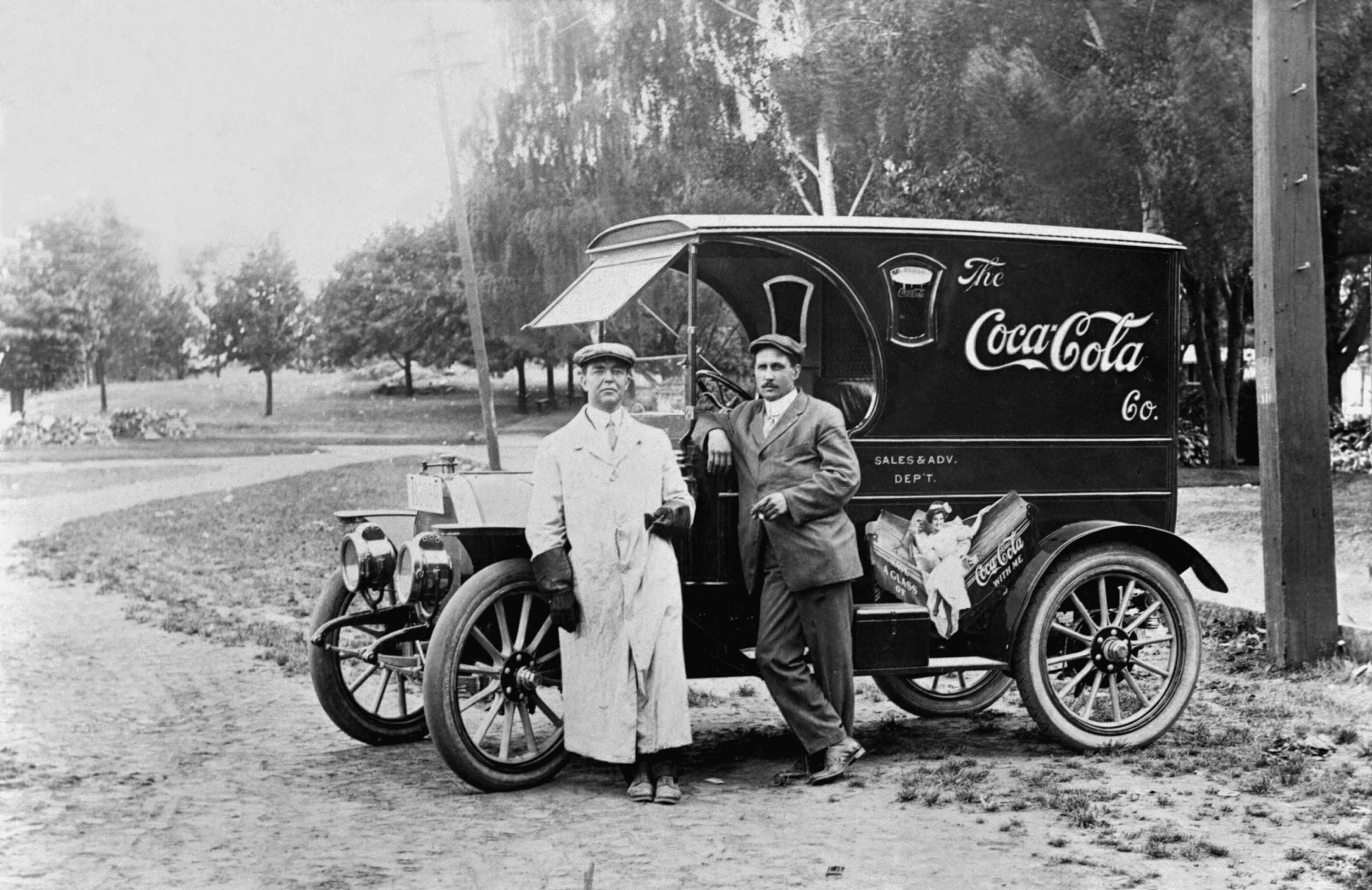 Грузовик Coca-Cola в 1910 году