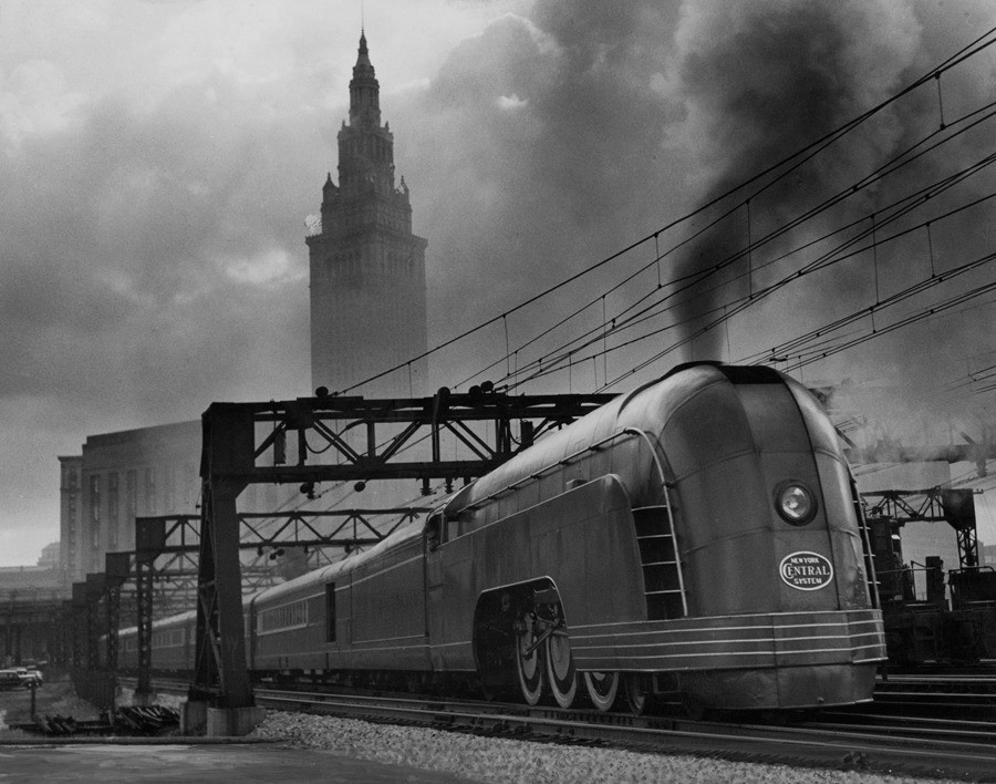 Поезд Mercury на Кливлендском вокзале, 1936. Фотограф Дж. Бейлор Робертс
