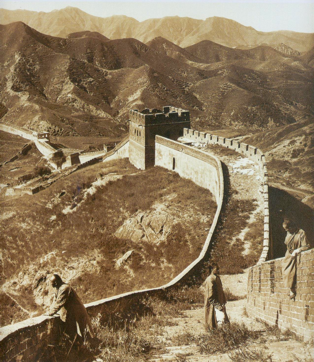 Великая Китайская стена, 1907. Фотограф Герберт Понтинг