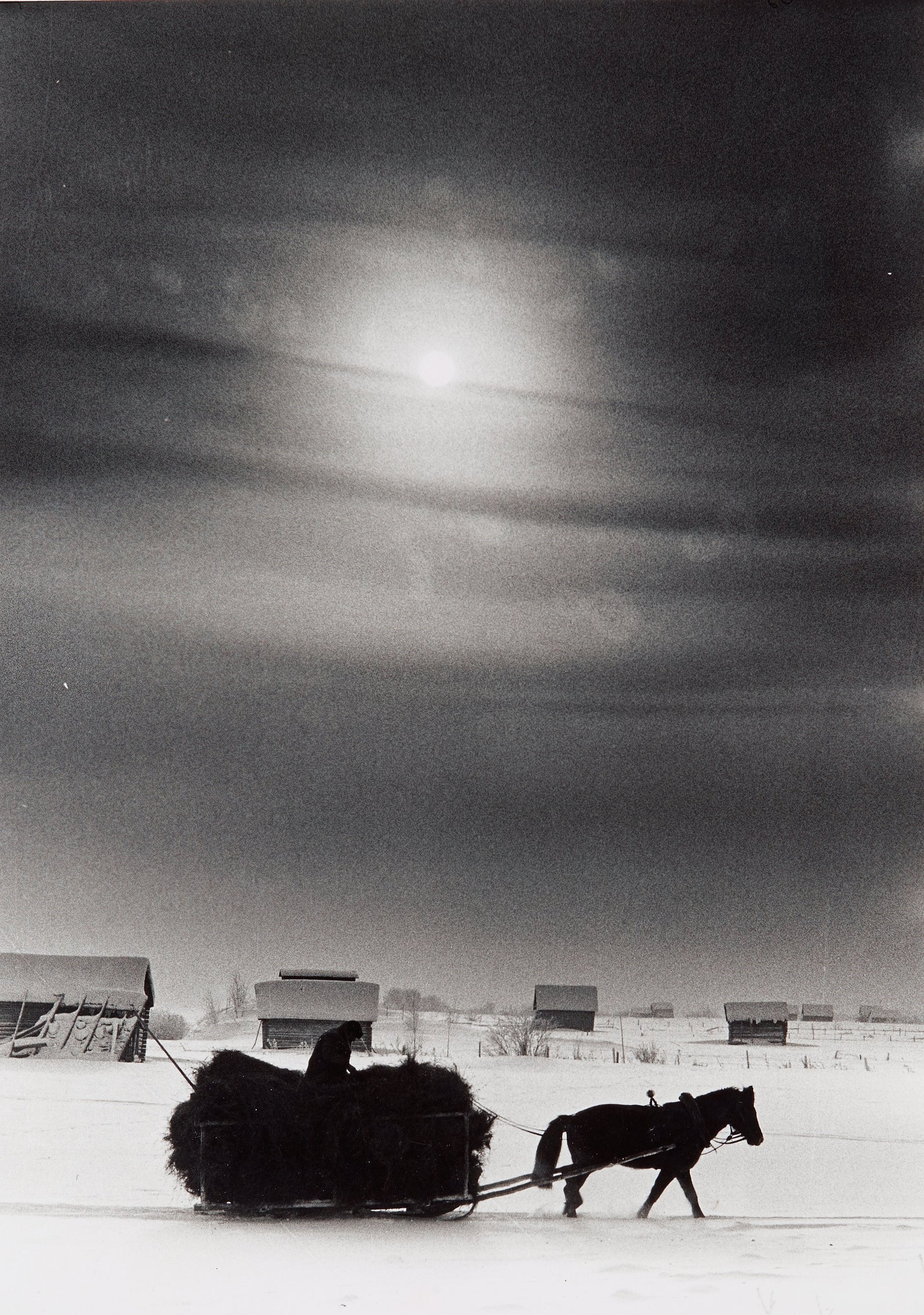 Возвращение домой с сеном, Норрботтен, 1966. Фотограф Суне Юнссон