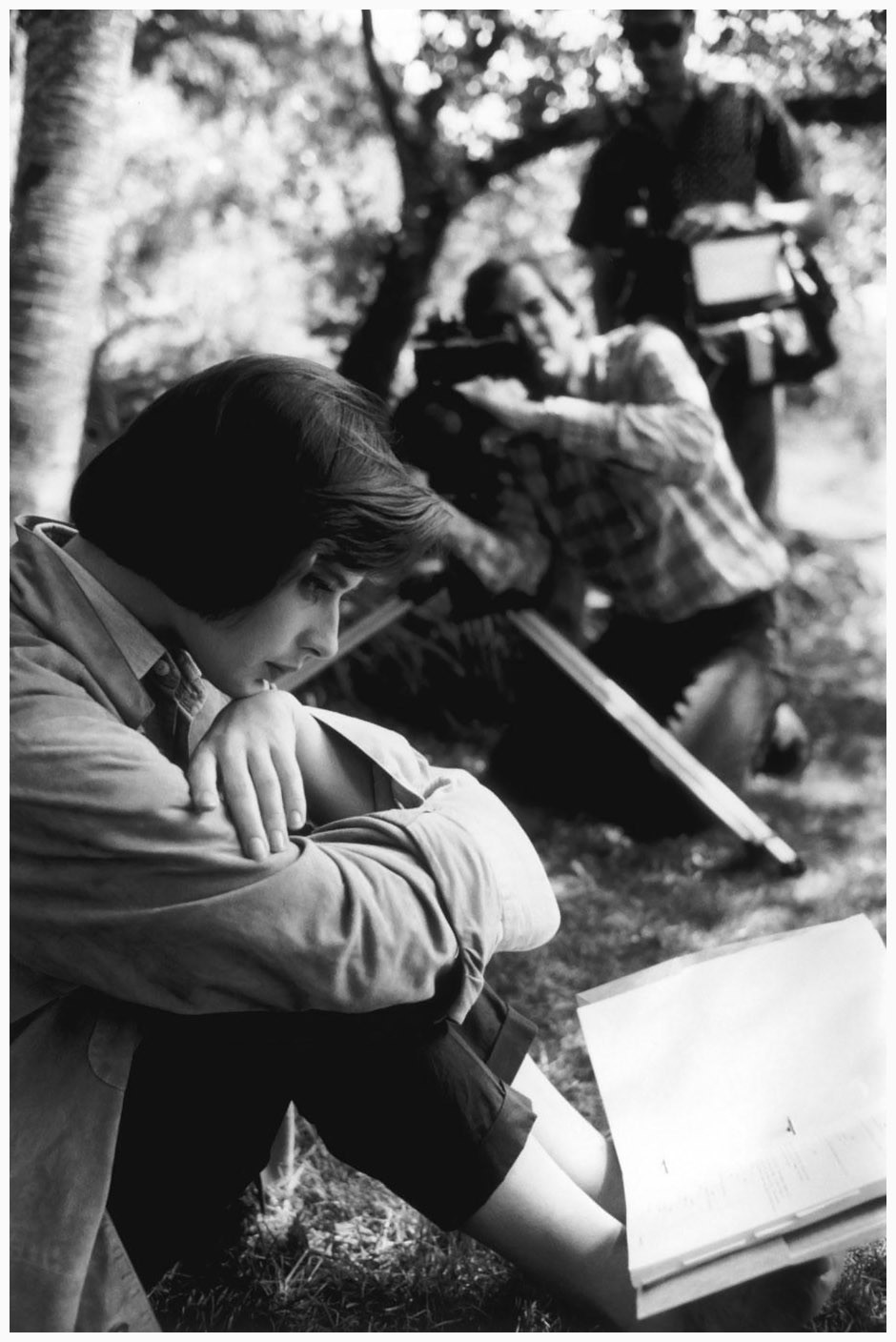 Изабелла Росселлини на съёмках Синего бархата, 1985. Фотограф Ева Арнольд