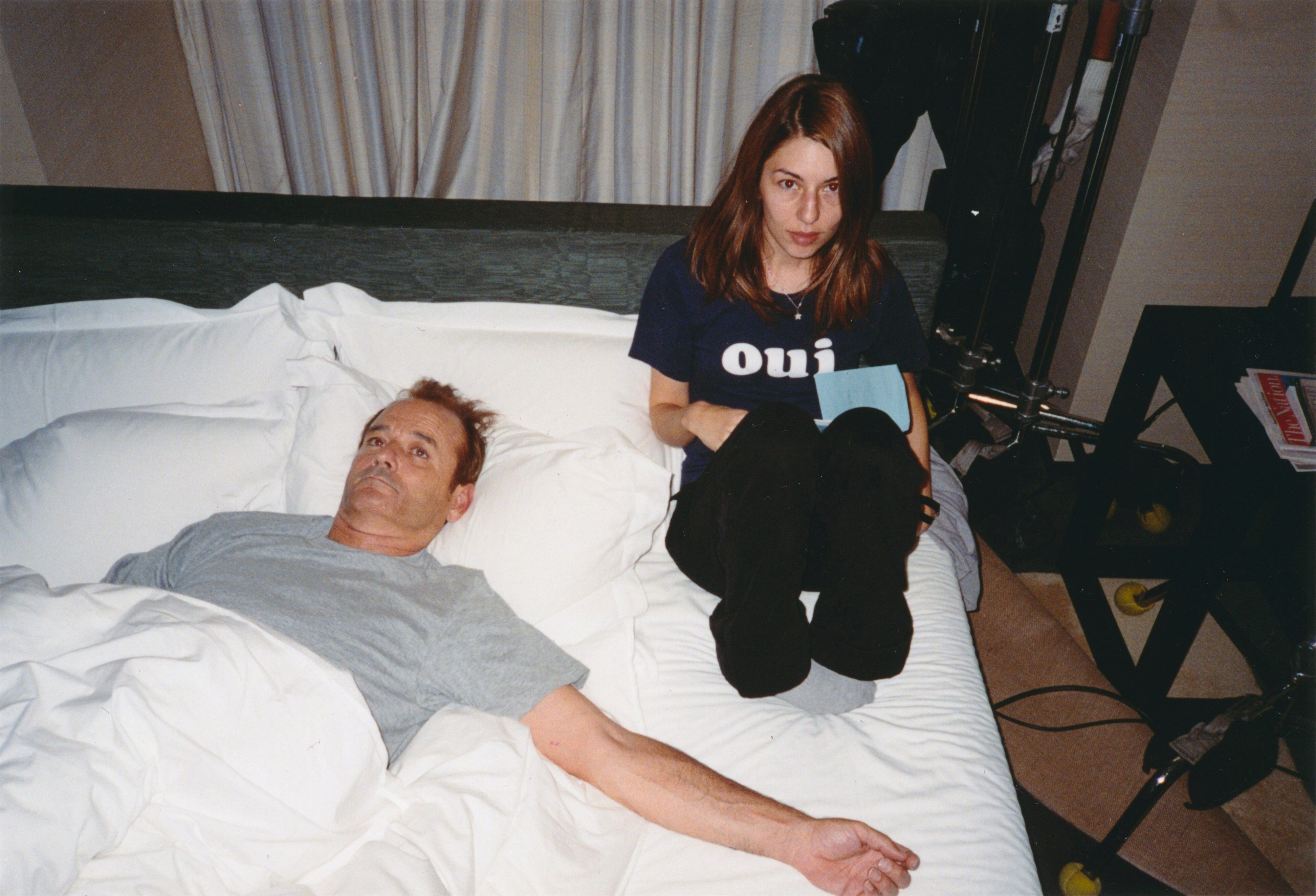 Билл Мюррей и София Коппола на съёмках фильма «Трудности перевода», 2003