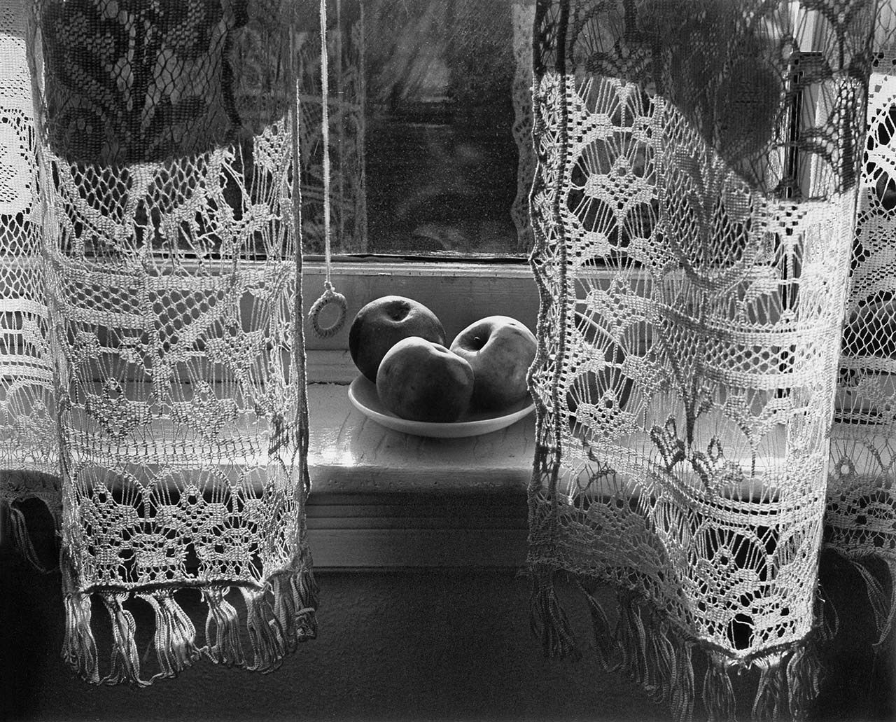 Шторы моей матери, 1946. Фотограф Гарольд Файнштейн — Чёрно-белое настроение / Камералабс
