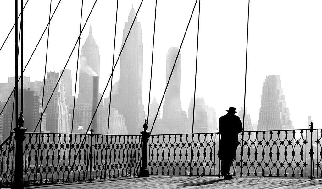 Бруклинский мост, 1943. Фотограф Пол Химмель