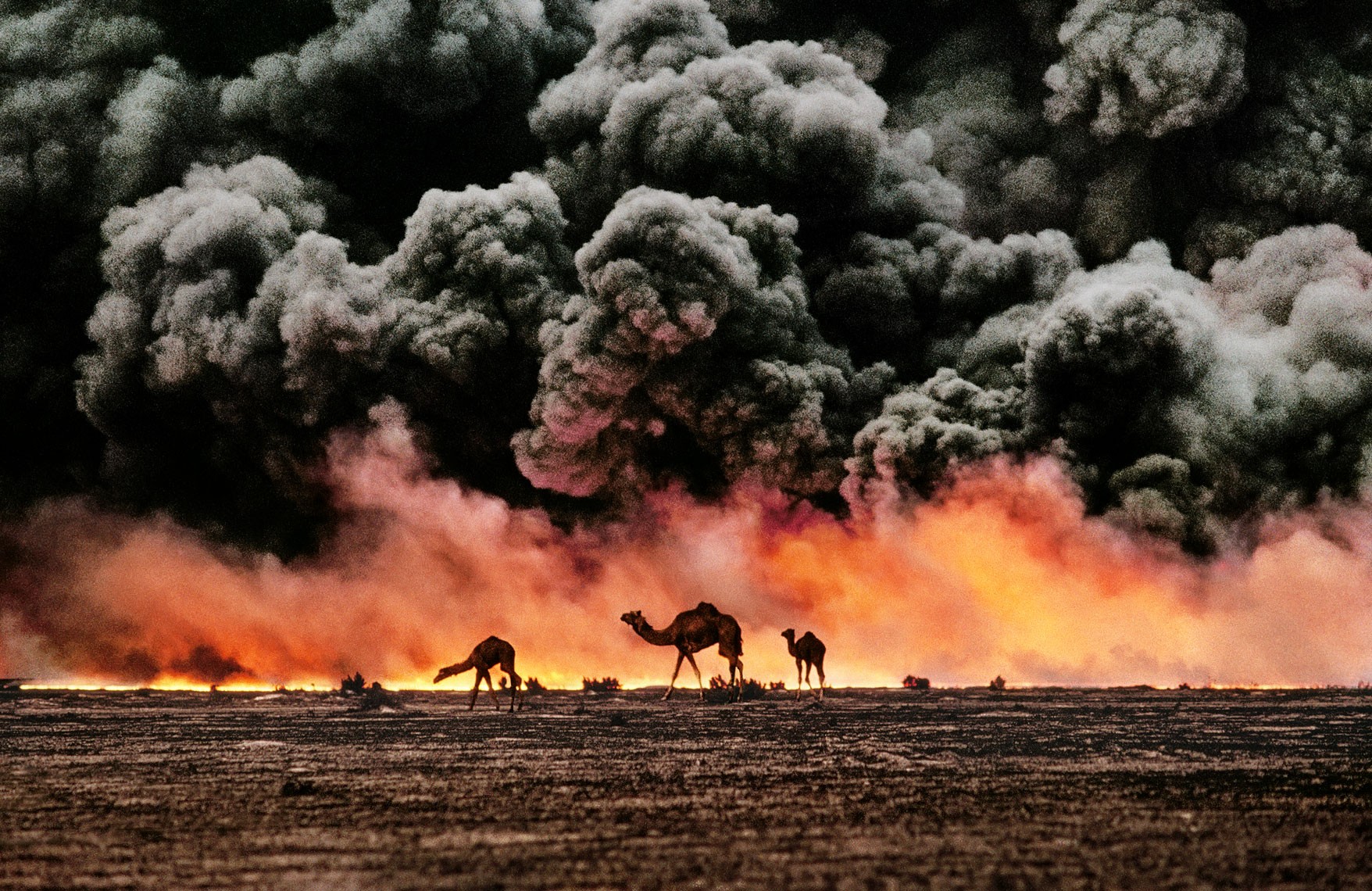 Нефтяные пожары в Кувейте, 1991. Автор Стив Маккарри
