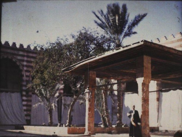 «Голубая мечеть Каира», 1914. Автохром, фотограф Хелен Мессингер Мердок