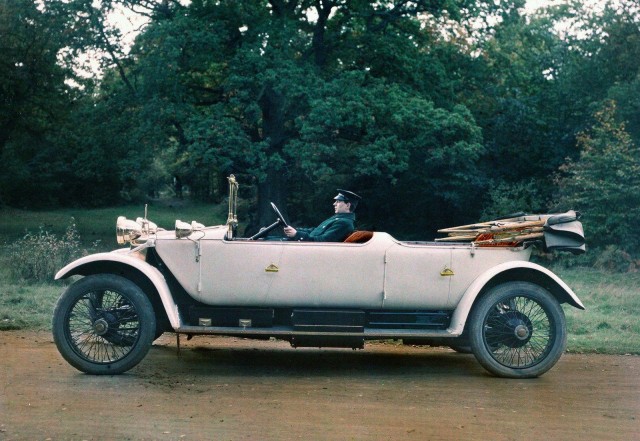 Автомобиль производства Lanchester Motor Company, автохром, 1913