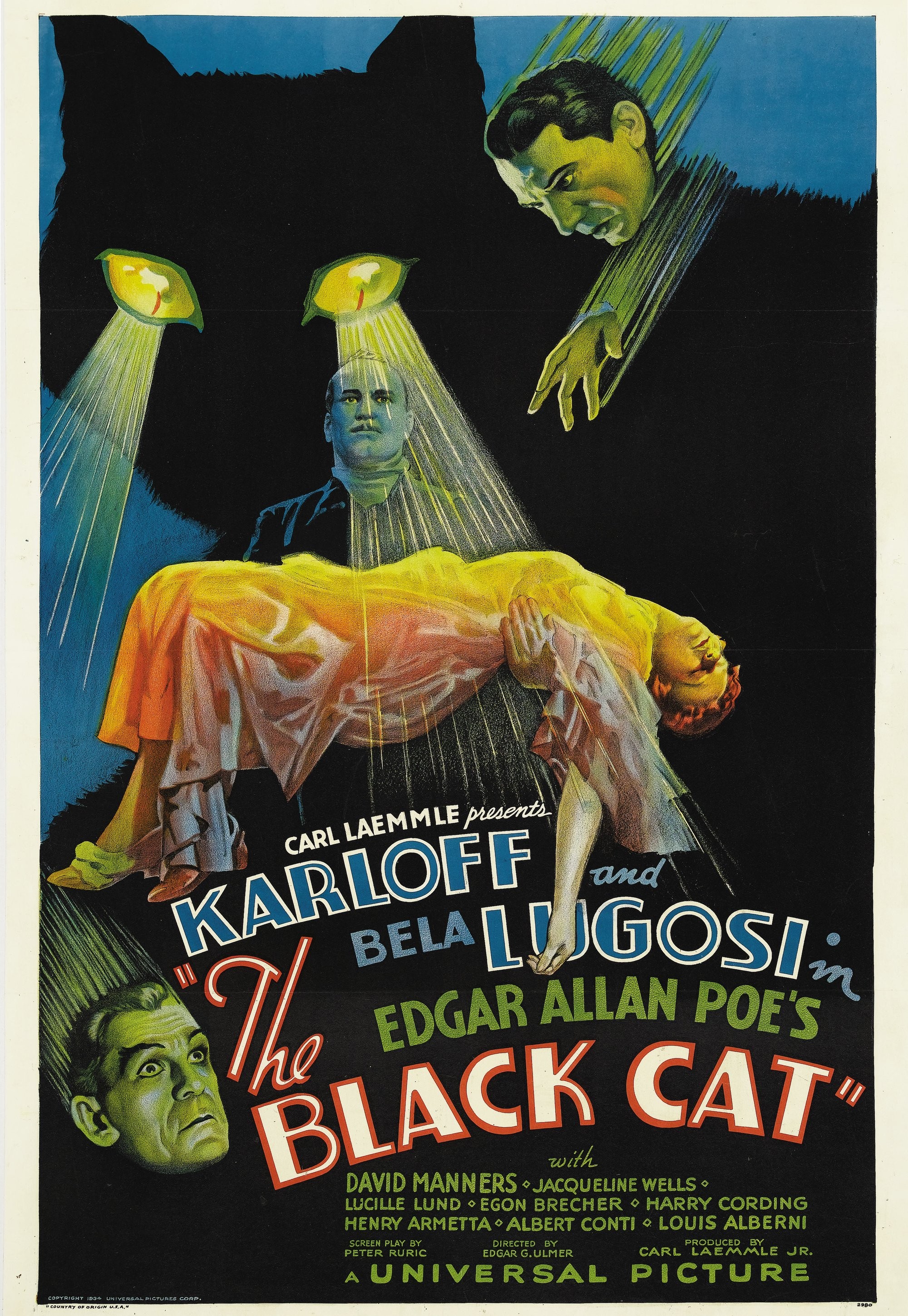 «Чёрный кот», 1934. Режиссёр Эдгар Георг Ульмер