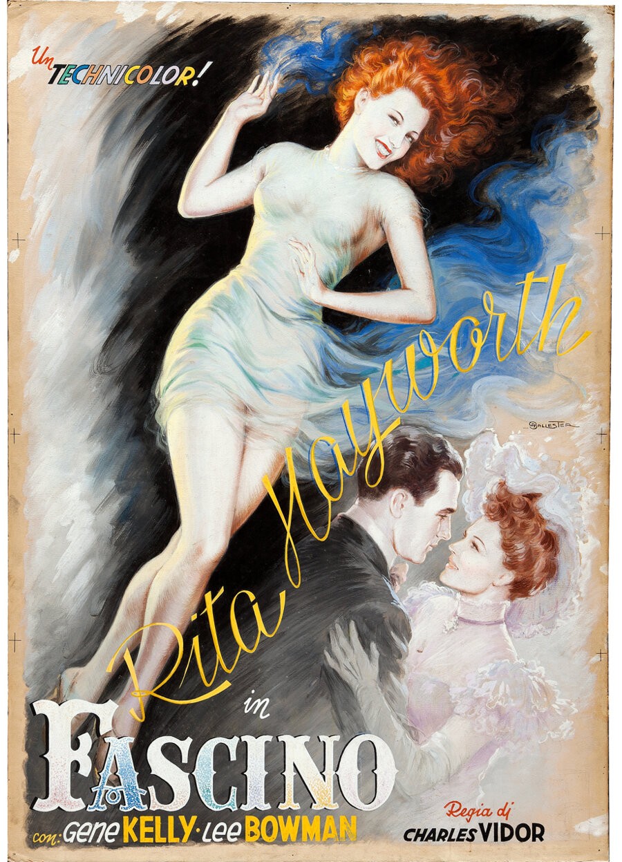 Девушка с обложки (Cover Girl, 1944) с Ритой Хейворт. Художник Ансельмо Баллестер