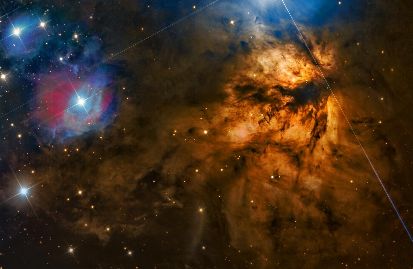 Финалист в категории Звёзды и туманности, 2021. Туманность Пламя (или Факел,  NGC 2024). Автор Стивен Мор