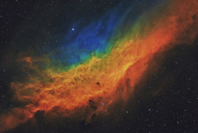 1 место в категории Звёзды и туманности, 2021. Туманность Калифорния (NGC 1499). Автор Терри Хэнкок