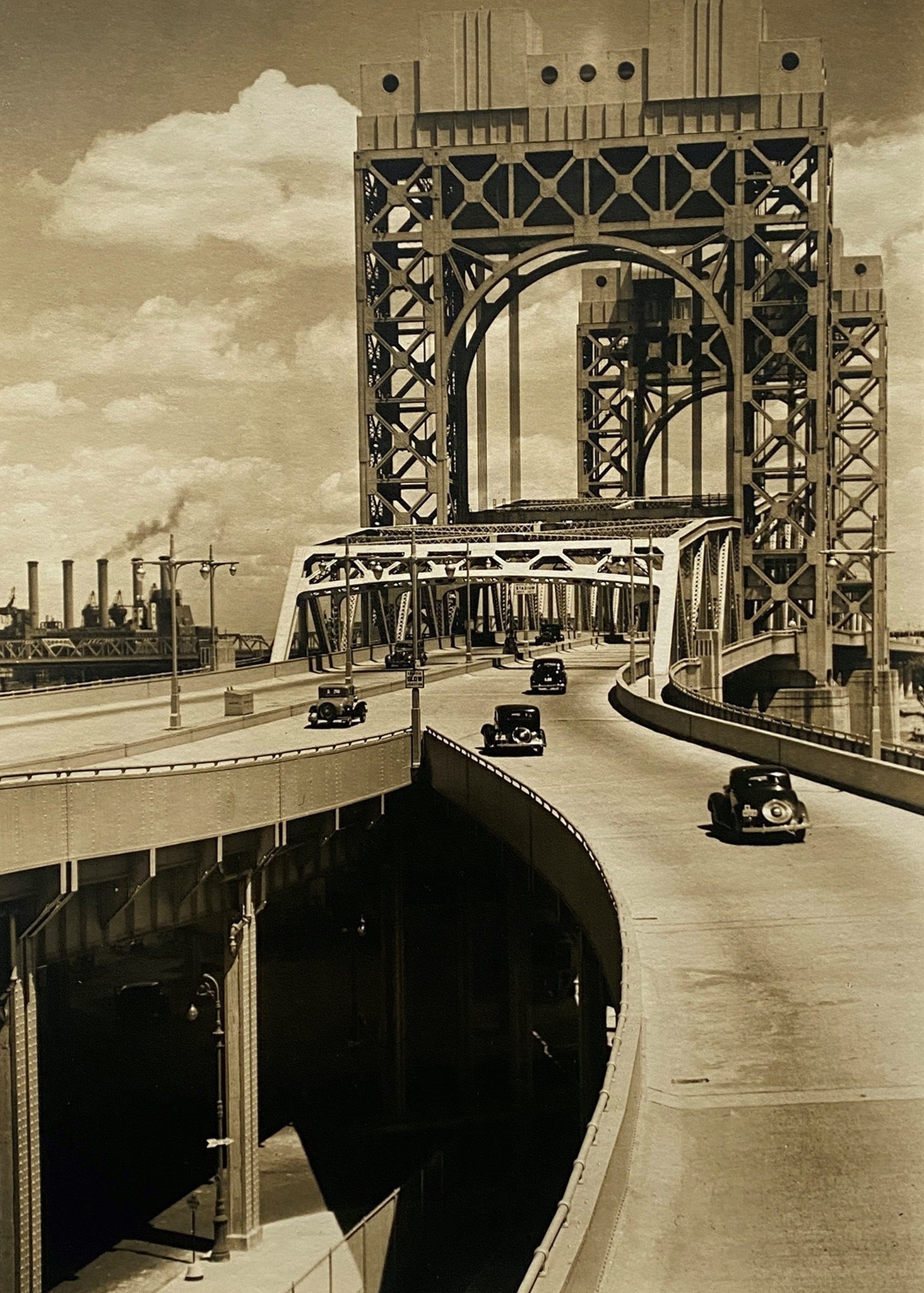 Мост Трайборо, 29 июня 1937. Автор Беренис Эббот