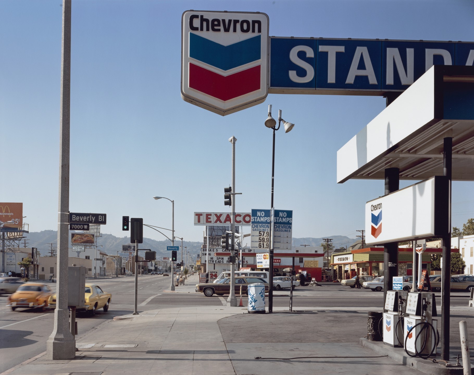 Ла-Бреа-авеню, Лос-Анджелес, Калифорния, 1975. Автор Стивен Шор