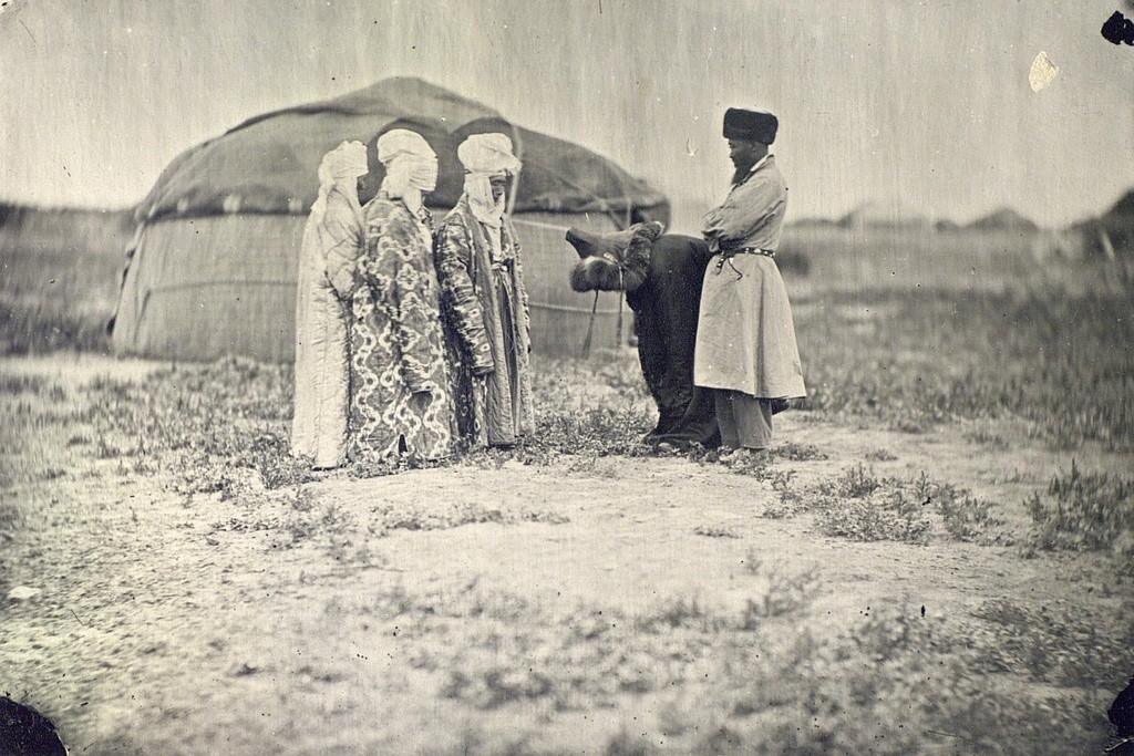 Смотрины жениха. Казахи, Туркестанский край, 1870 – 1889