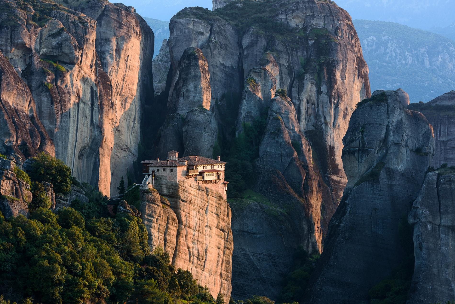 Монастыри Метеоры, Греция. Фотограф Хартмут Криниц
